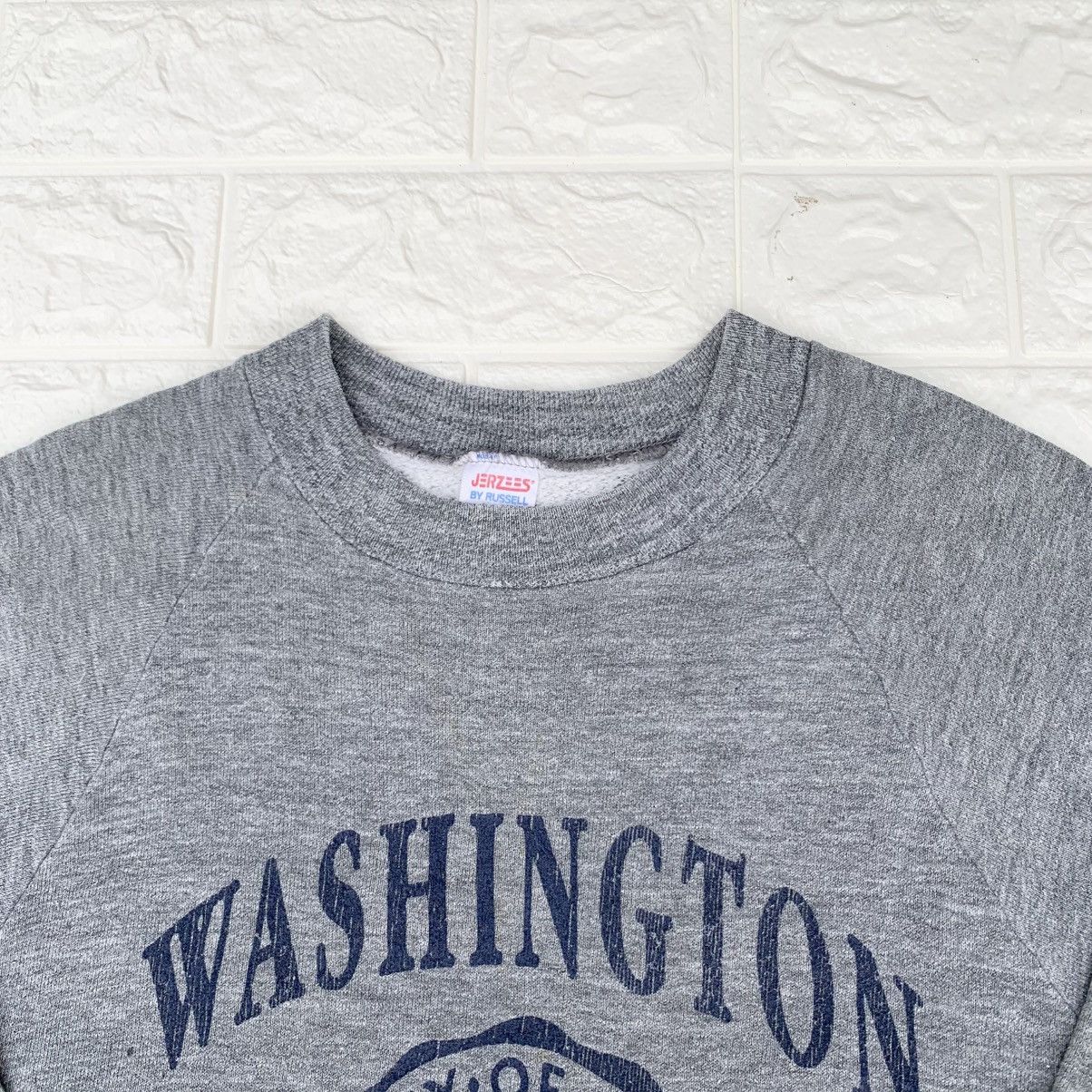 Jerzees × Vintage Vintage 1980s Jerzees University Of Washington Crewneck Size US S / EU 44-46 / 1 - 5 Thumbnail