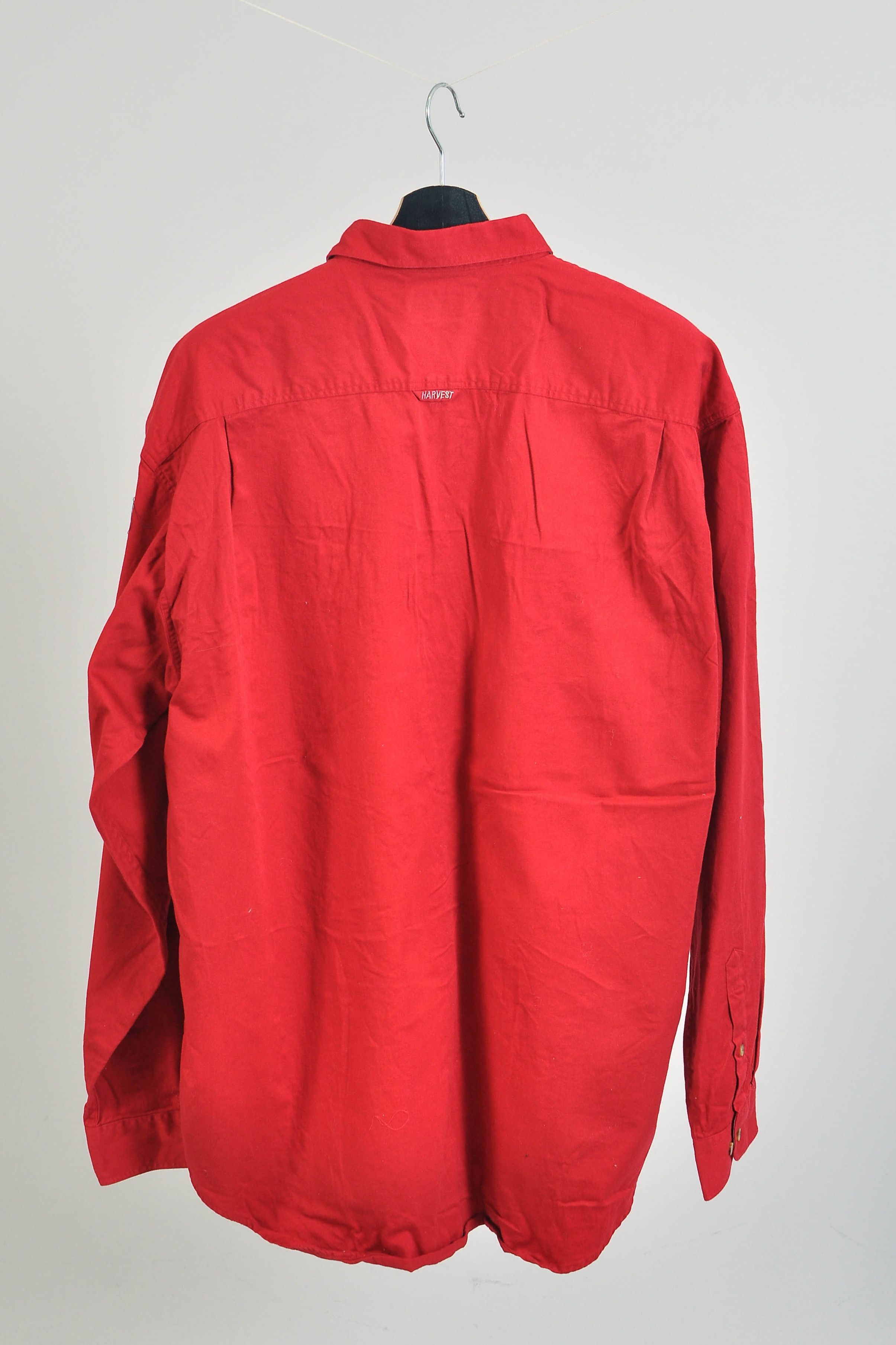 Vintage Vintage 90s James Harvest Red Shirt Size US XXL / EU 58 / 5 - 4 Thumbnail