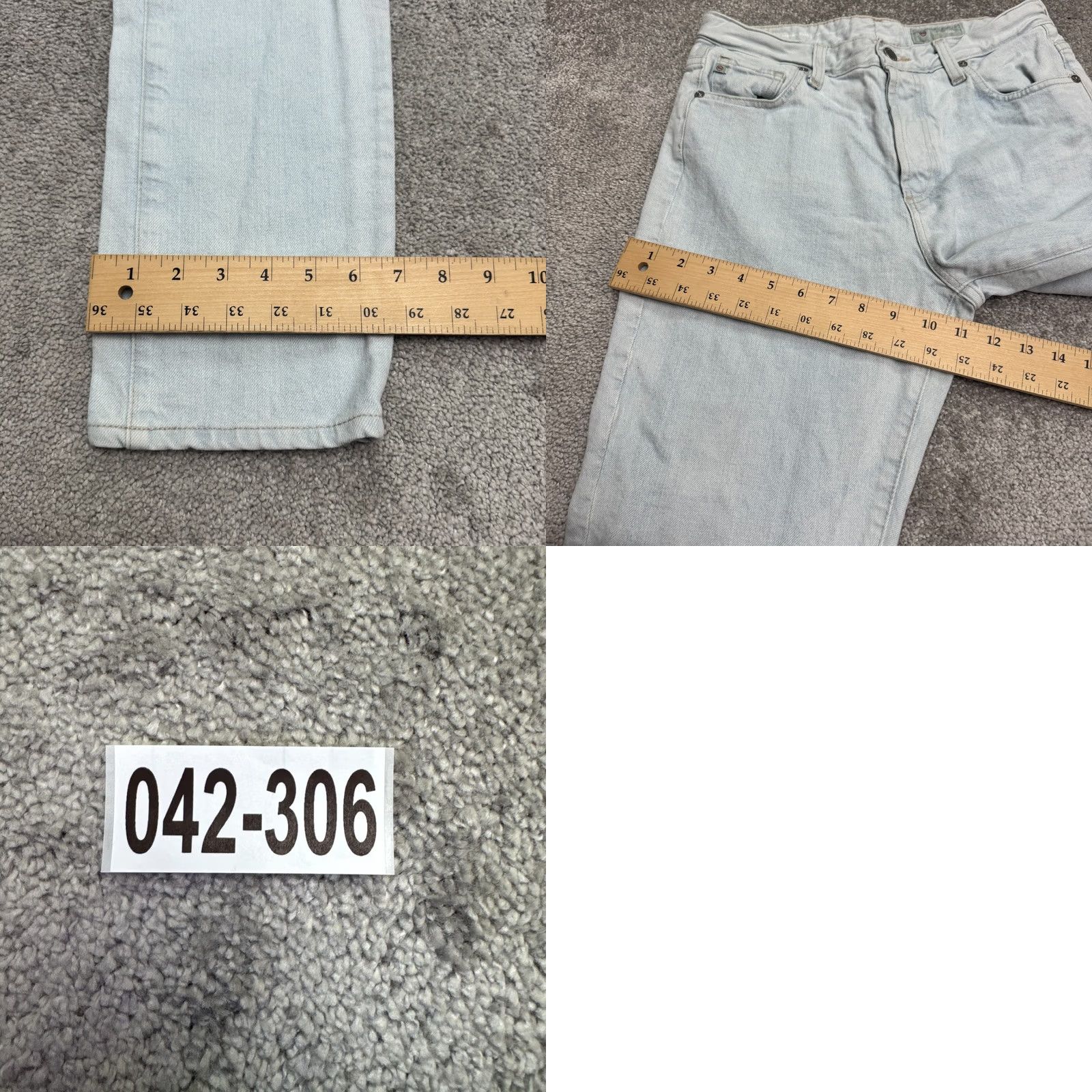 Vintage AG Adriano Goldschmied Alexxis Slim High Rise Vintage Fit Denim Jeans Womens 28 Size 28" / US 6 / IT 42 - 11 Thumbnail