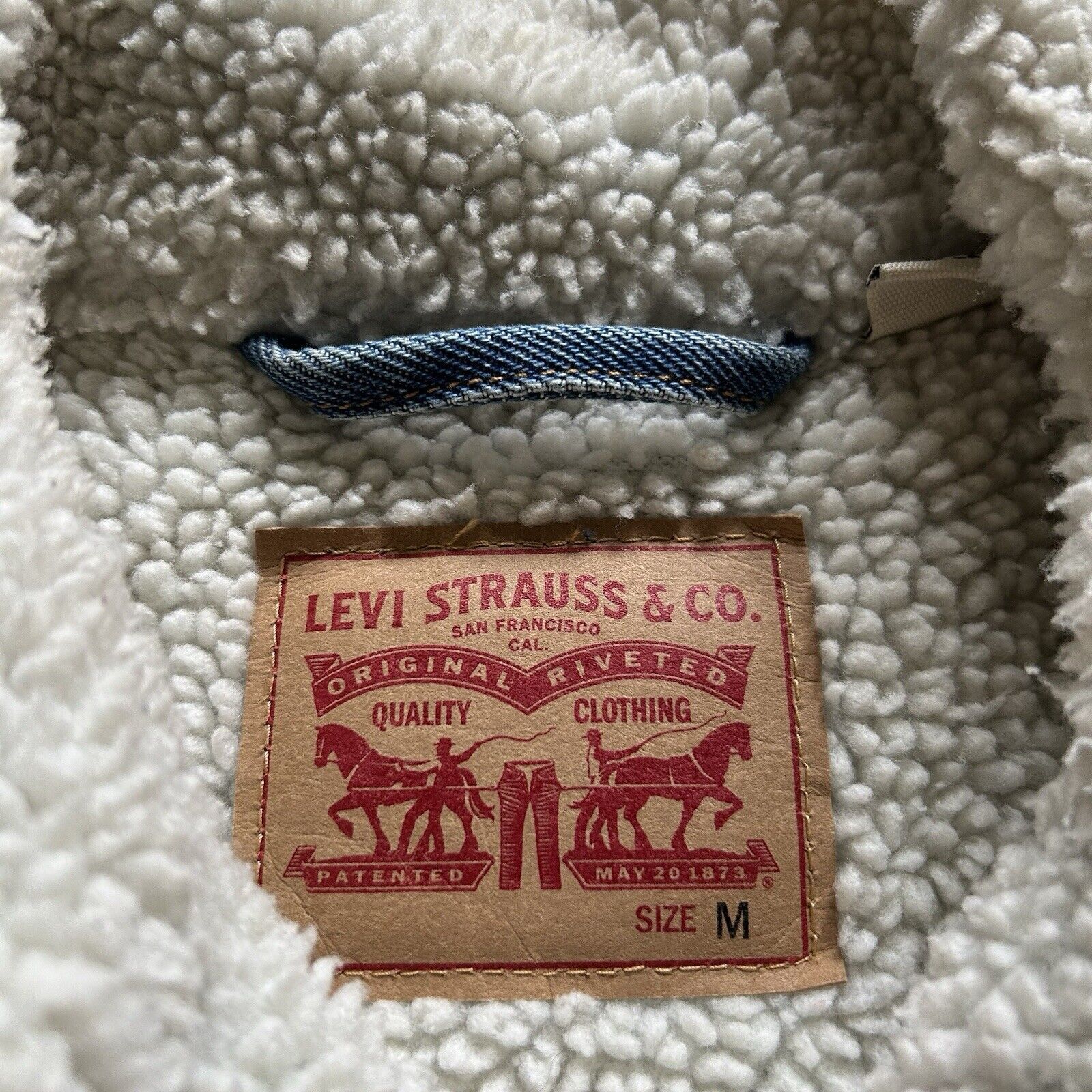 Levi's Vintage Y2K Levi's Sherpa Lined Denim Trucker Jacket Medium Size M / US 6-8 / IT 42-44 - 8 Thumbnail