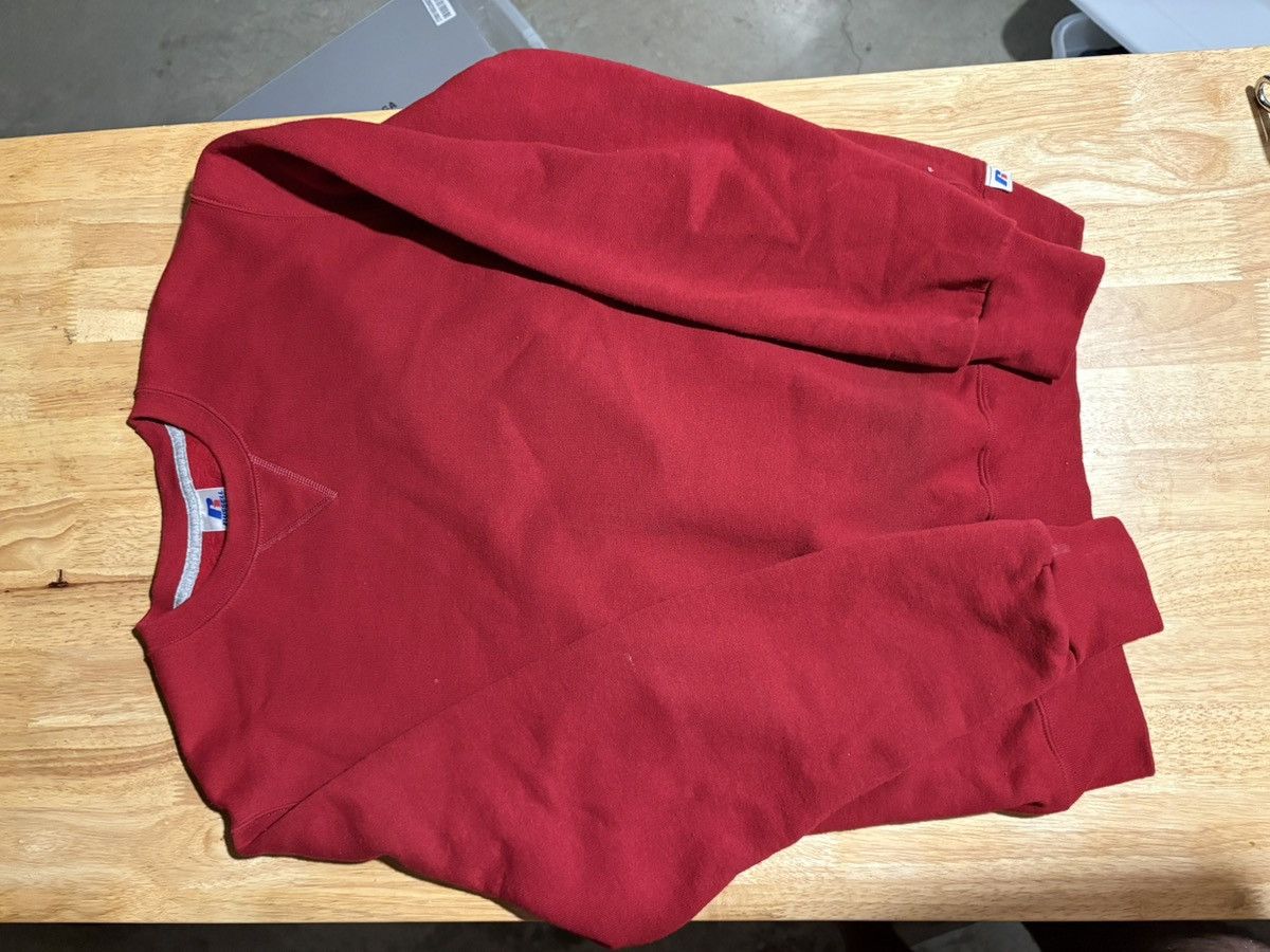 Russell Athletic Vintage Burgundy Russel Athletic Crewneck Size US M / EU 48-50 / 2 - 3 Thumbnail