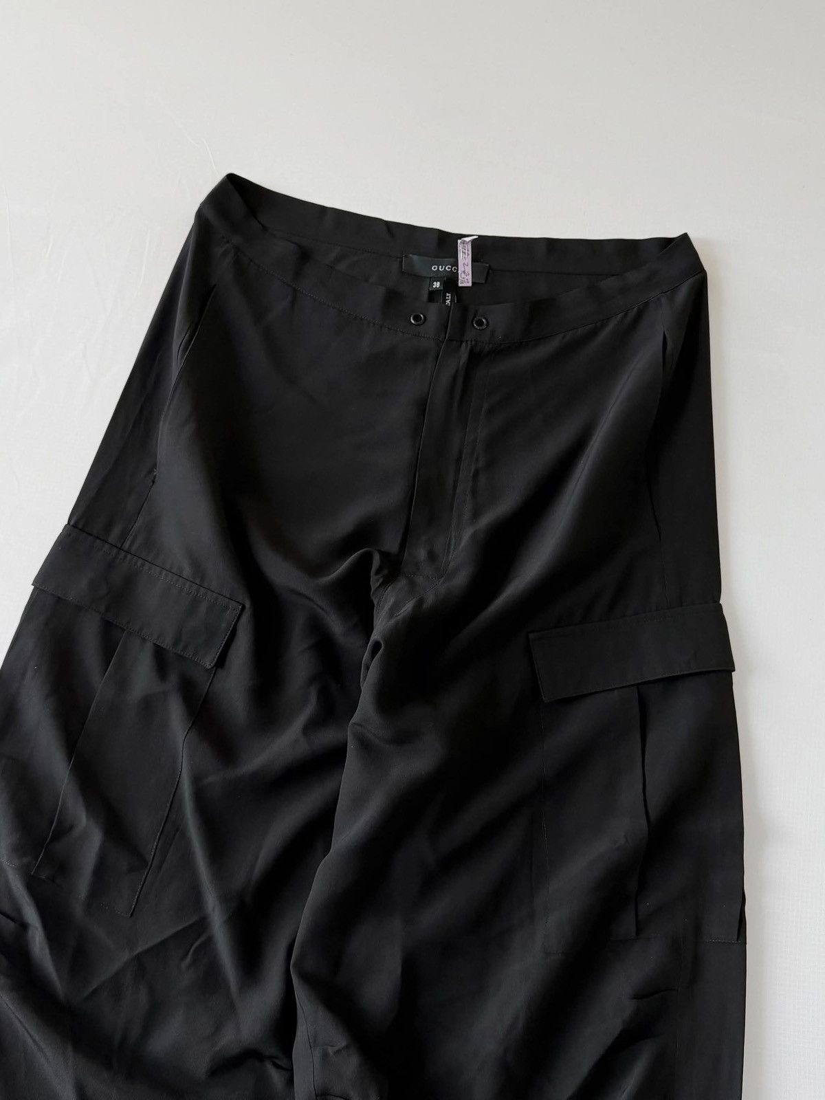 Gucci Gucci by Tom Ford 2001 Cargo Silk Wide Leg Pants Size US 32 / EU 48 - 4 Thumbnail