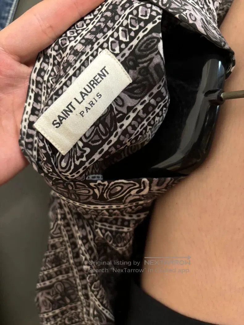 Saint Laurent Paris Saint Laurent Gypsy Style Silk Shirt. Size US M / EU 48-50 / 2 - 5 Thumbnail