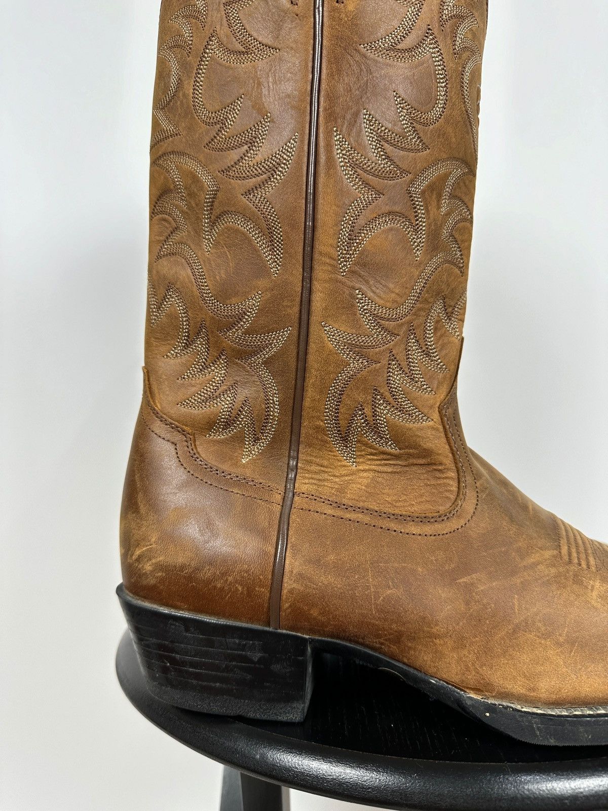 Ariat Ariat Brown Cowboy Western Leather Boots Size US 8.5 / EU 41-42 - 16 Thumbnail