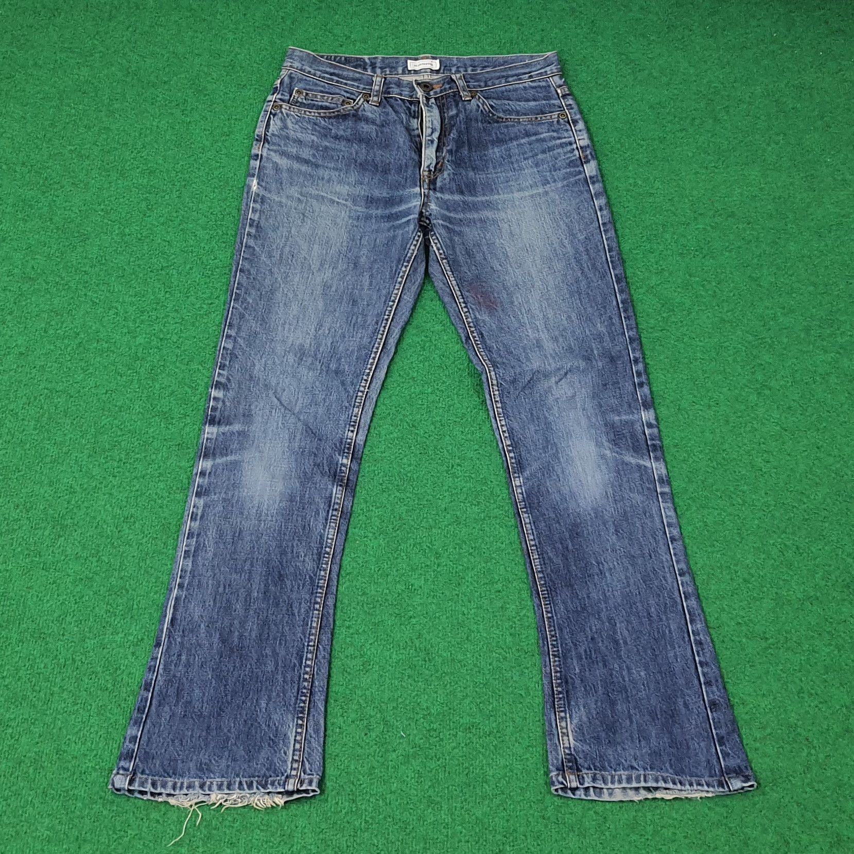 Hysteric Glamour Vintage Hysterics Raider Flare Custom Logo Denim C265N8 Size US 29 - 5 Thumbnail