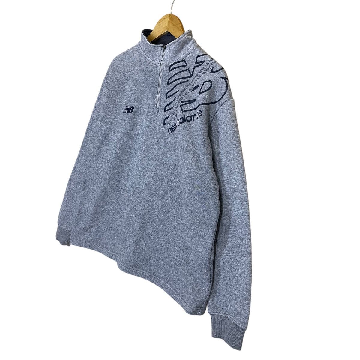 New Balance New Balance Big Logo Pullover Halfzip Sweatshirt Size L Size US L / EU 52-54 / 3 - 3 Thumbnail