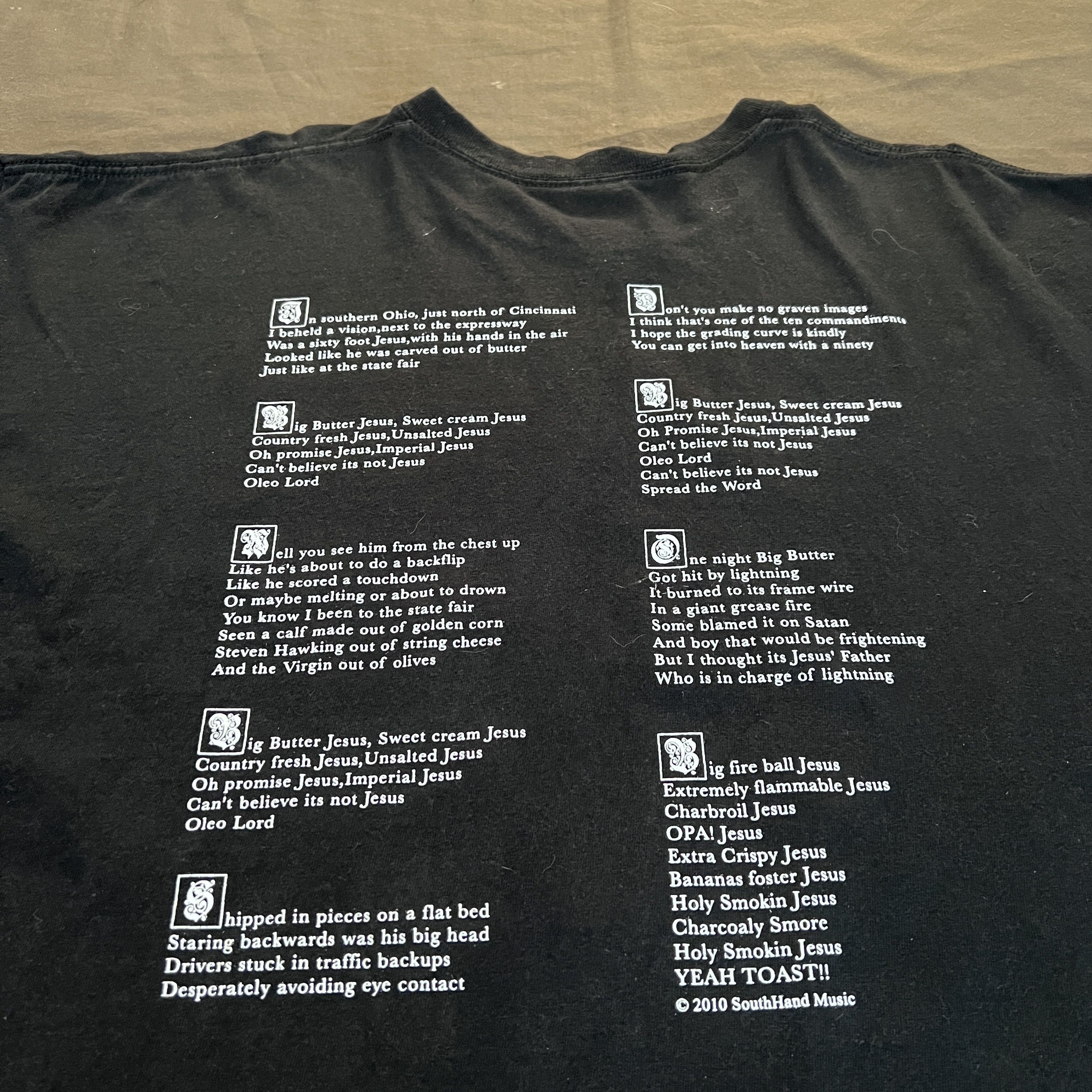 Vintage Vintage Y2K Big Butter Jesus God Bible Holy Promo Tee 2XL Size US XXL / EU 58 / 5 - 5 Thumbnail