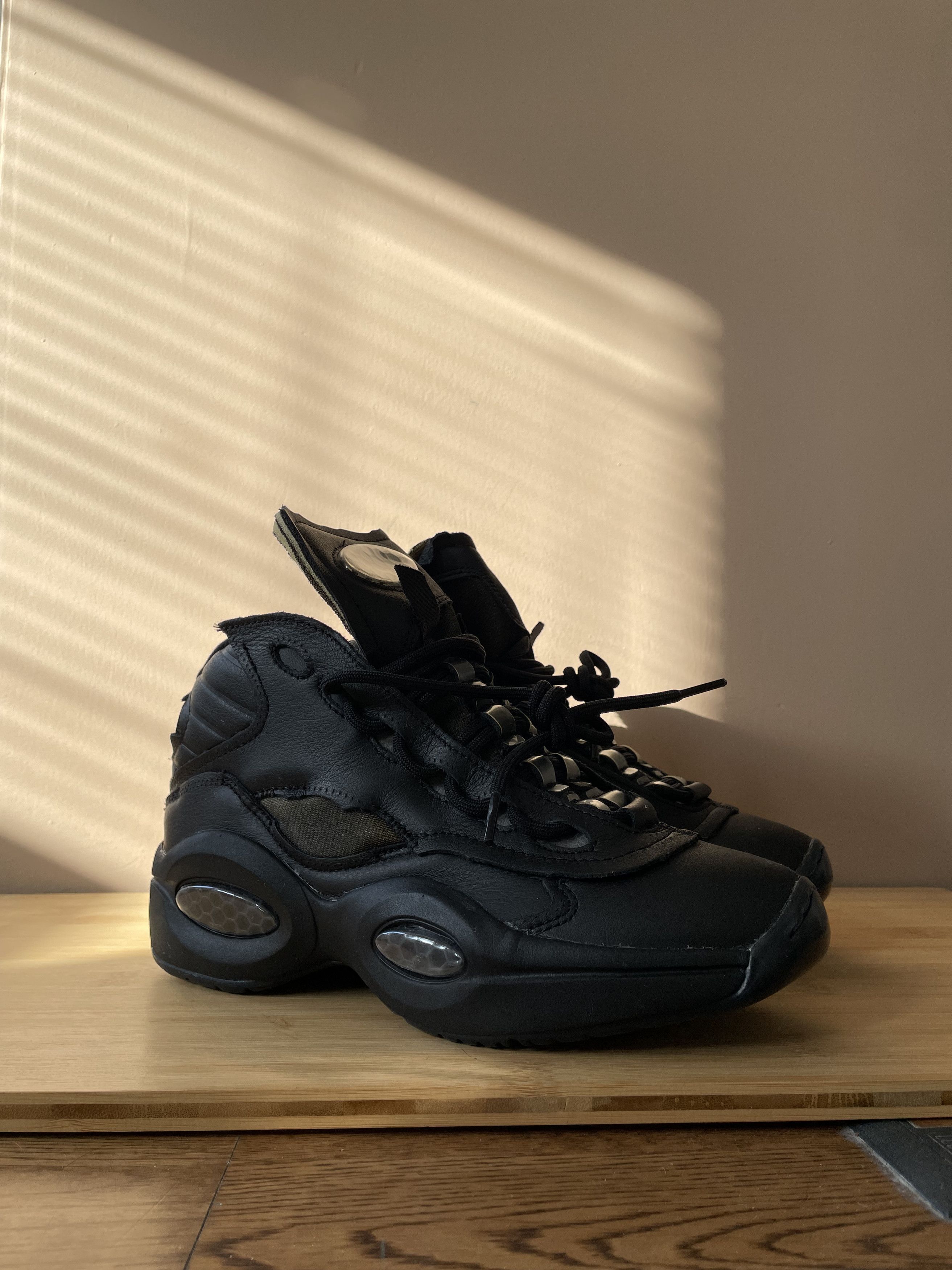 image of Question Mid Maison Margiela Memory Of Black Shoes, Women's (Size 7)