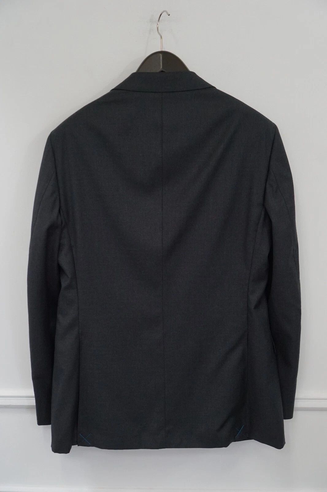Suitsupply Men Suitsupply Blazer Napoli Charcoal Grey REDA Wool US46L Size 46L - 2 Thumbnail
