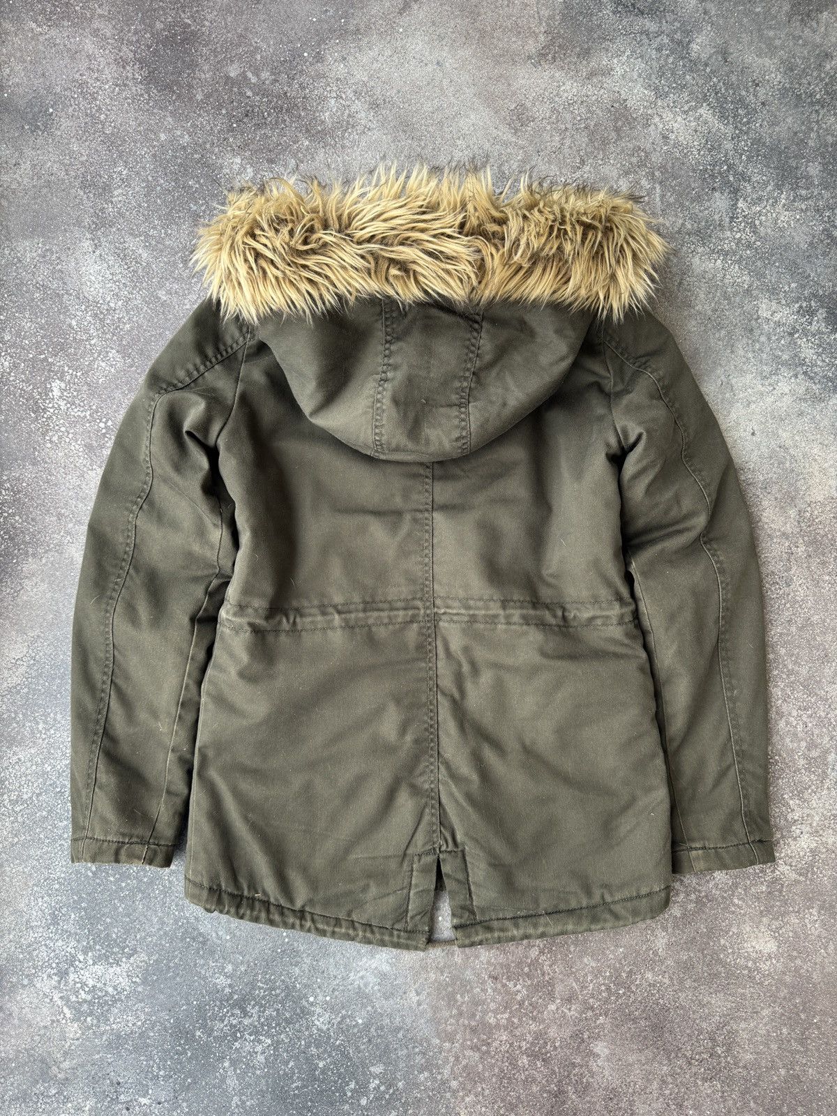 20471120 2000’s Aesthetic Vintage Y2K Faux Fur Hooded Long Jacket Size S / US 4 / IT 40 - 8 Thumbnail