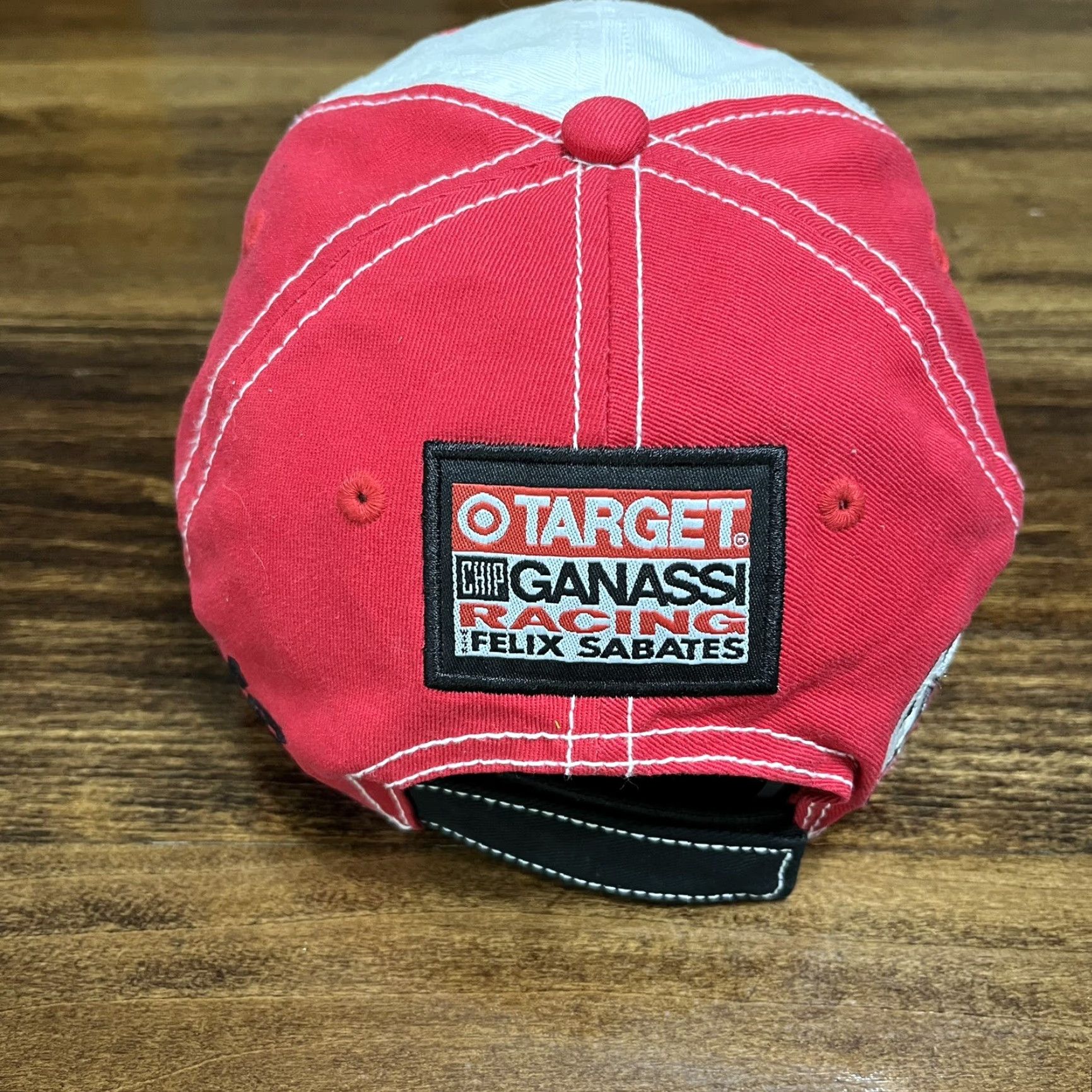 Chase Authentics Chase Authentics Target Racing Hat Cap Chip Ganassi Felix Sabates #41 Strap Back Baseball Cap Mens White USA, Vintage? No Size ONE SIZE - 4 Thumbnail
