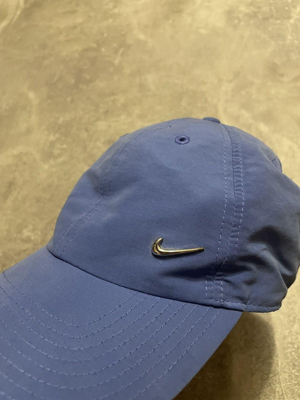 Nike × Vintage Vintage Nike Metallic Swoosh Logo Y2K Cap Size ONE SIZE - 3 Thumbnail