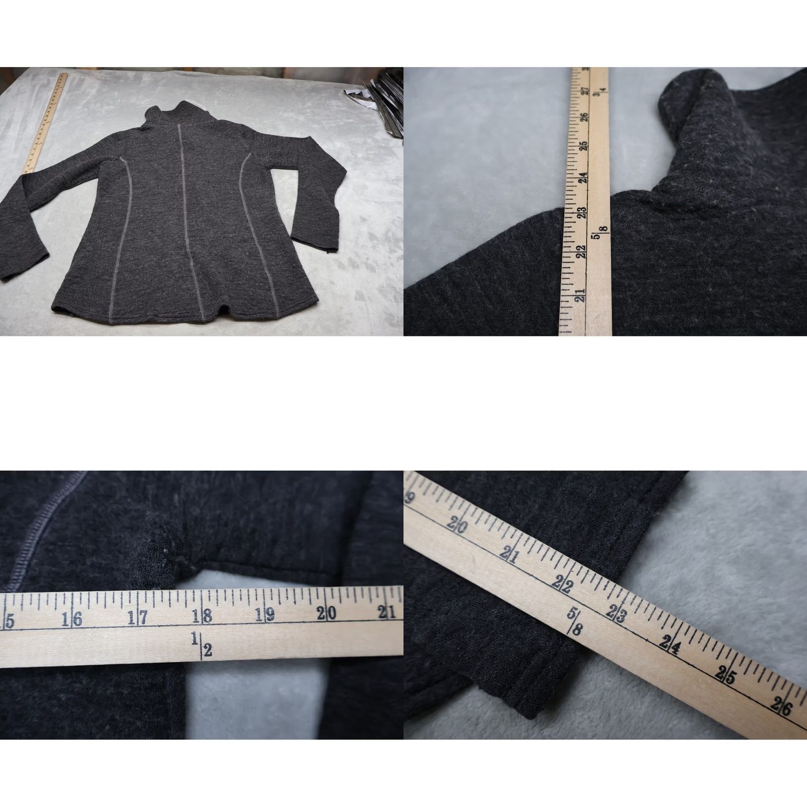 Vintage Kuhl Sweater Womens Medium Gray Athena Pullover Merino Wool Blend Winter Casual Size M / US 6-8 / IT 42-44 - 8 Thumbnail
