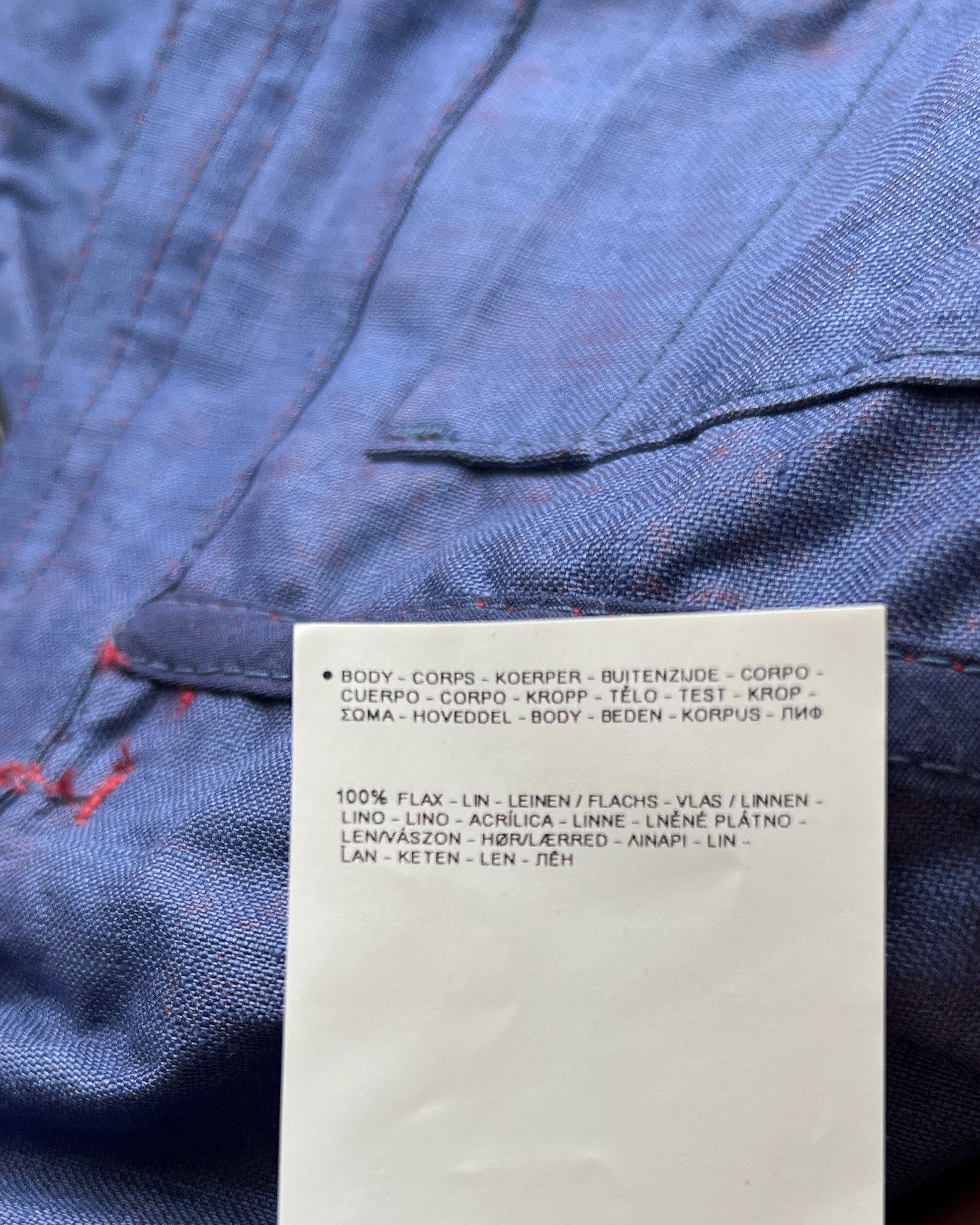 Napapijri NAPAPIJRI JACKET 100% LINEN WITH WATER-REPELLENT TREATMENT Size US L / EU 52-54 / 3 - 7 Thumbnail