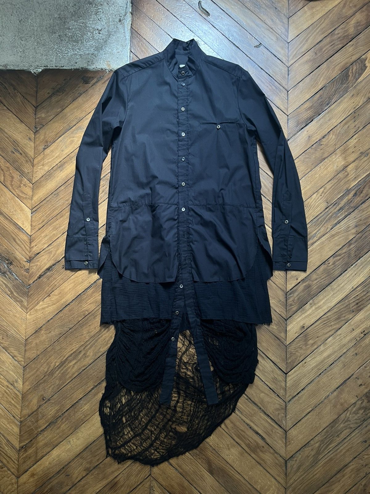 SANDRINE PHILIPPE (フランス製)高品質素材JACKET 14万 裾ドロストコード ハイネック ハーフジップ シェルパフリース
