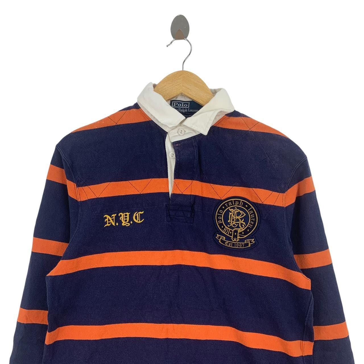 Polo Ralph Lauren Vintage 90’ POLO RALPH LAUREN NYC Rugby Tee Shirt Top Size US L / EU 52-54 / 3 - 2 Thumbnail