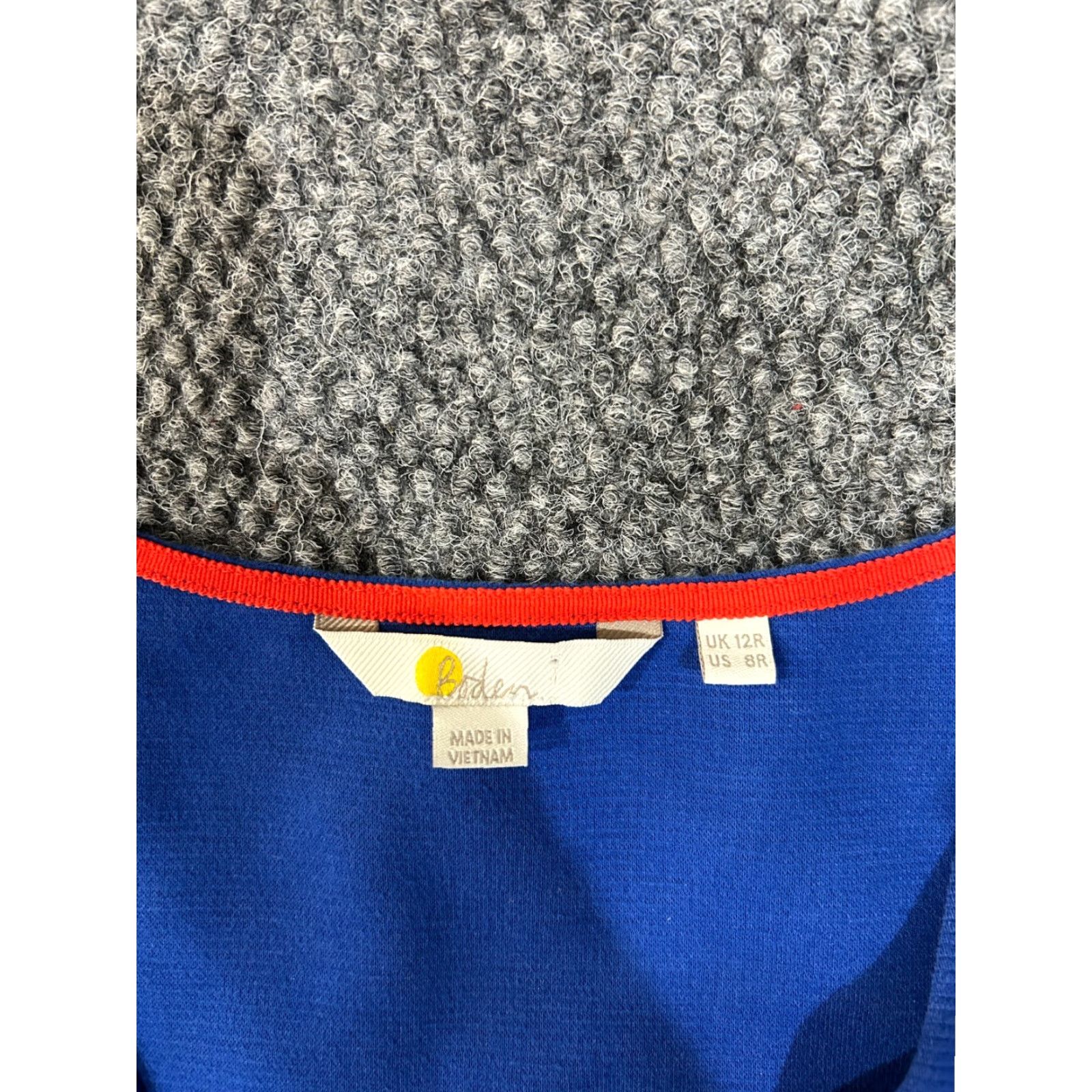 Boden Boden Dress Womens 8 Blue V Neck 3/4 Sleeve Sheath Knit Work Office Business Size M / US 6-8 / IT 42-44 - 7 Thumbnail