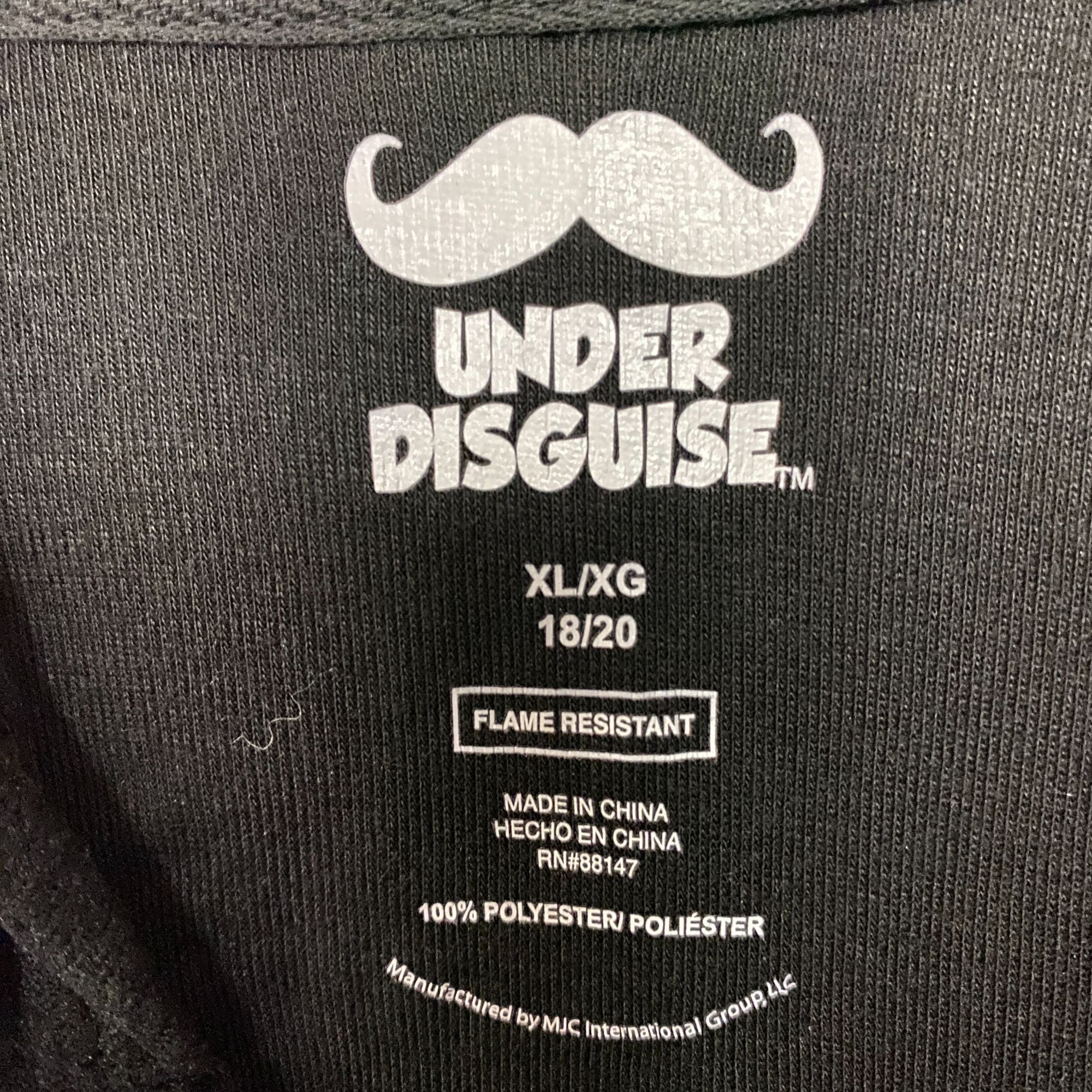 Other Under Disguise Skeleton Black Warm Fleece One Piece Zip Up O Size US 27 - 5 Thumbnail