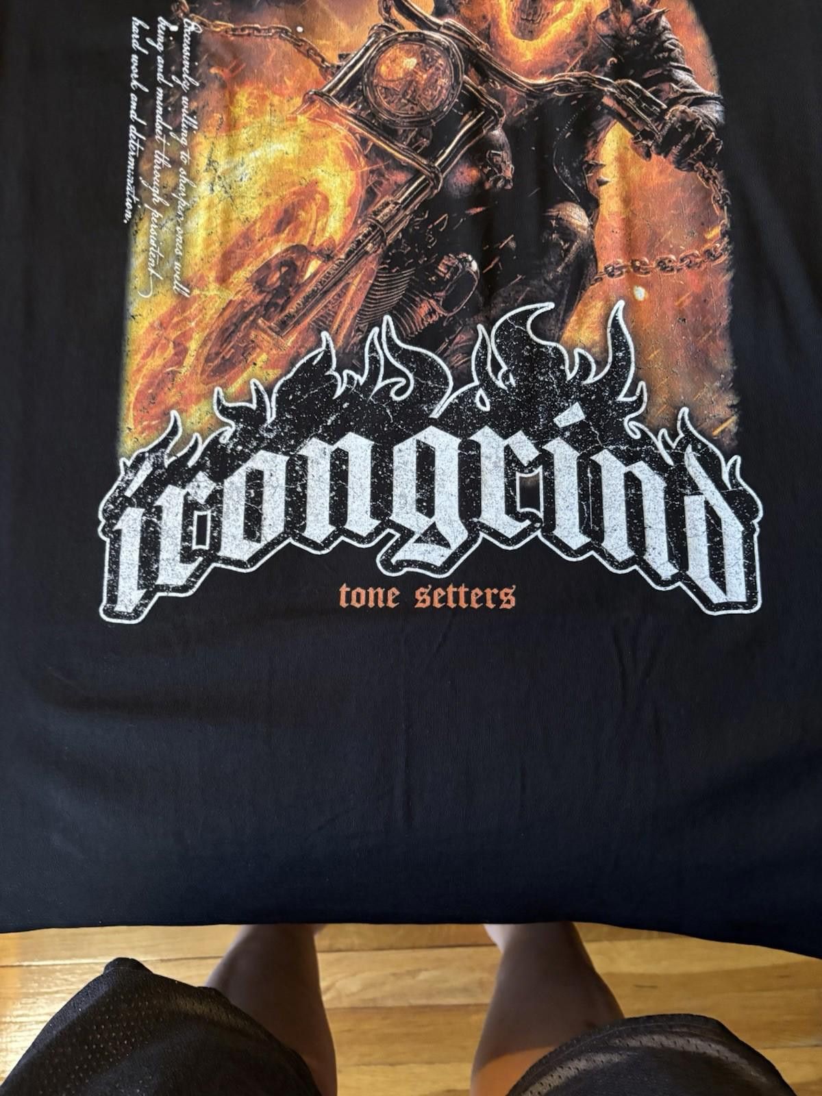 Other Iron Grind Ghost Rider Xl Black Tee Shirt Size US XL / EU 56 / 4 - 4 Thumbnail