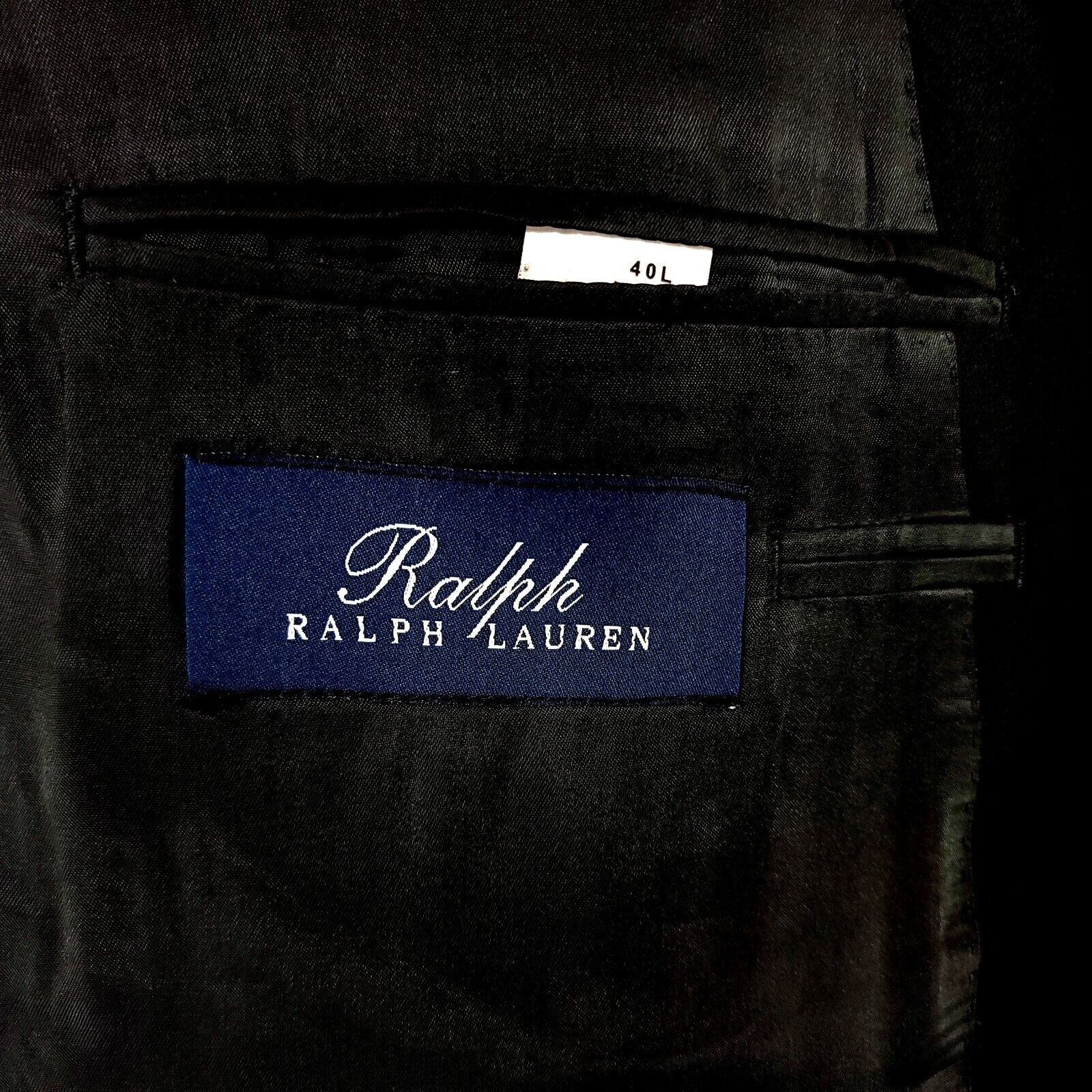 Ralph Lauren Ralph Lauren Wool 2 Button Black Blazer 40R Tagged 40L See D Size 40R - 8 Thumbnail