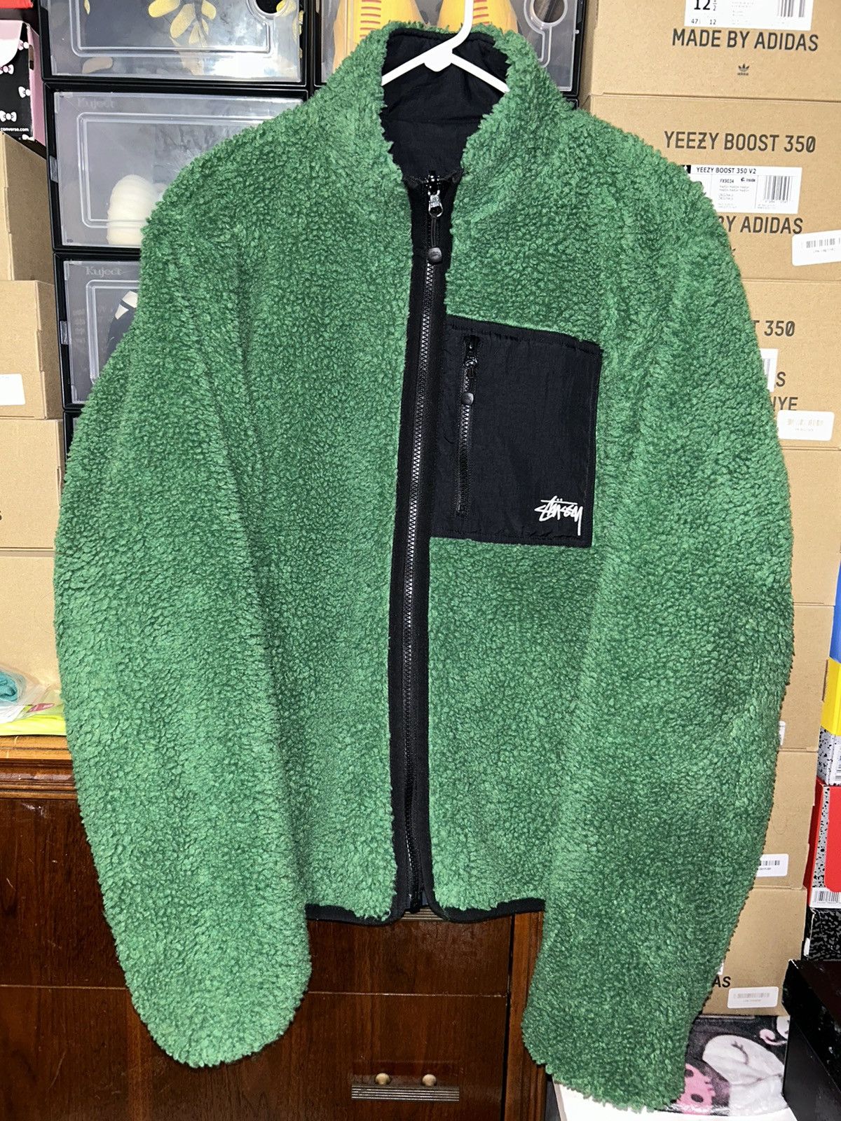 Stussy Stüssy Sherpa Reversible Jacket Green SS24 Stussy NEW Size US M / EU 48-50 / 2 - 1 Thumbnail