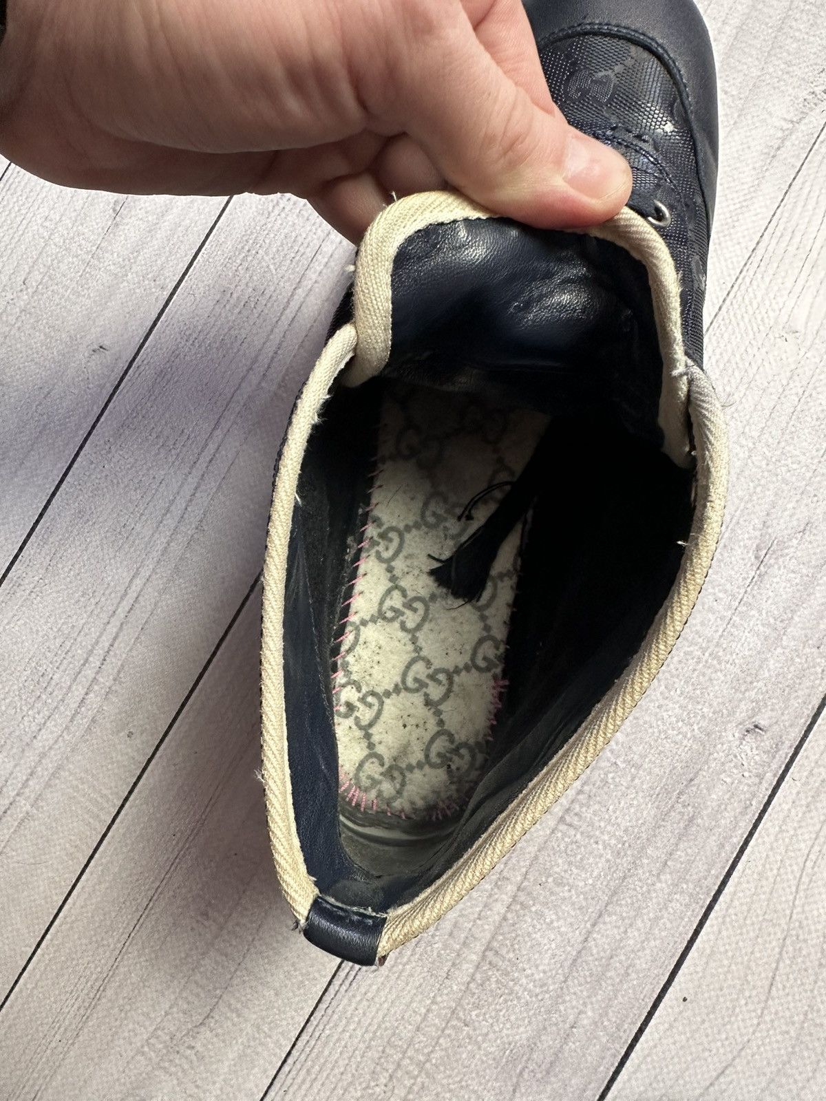 Vintage Vintage Gucci shoes boots monogram blue size US7,5/8 Size US 7.5 / EU 40-41 - 15 Thumbnail