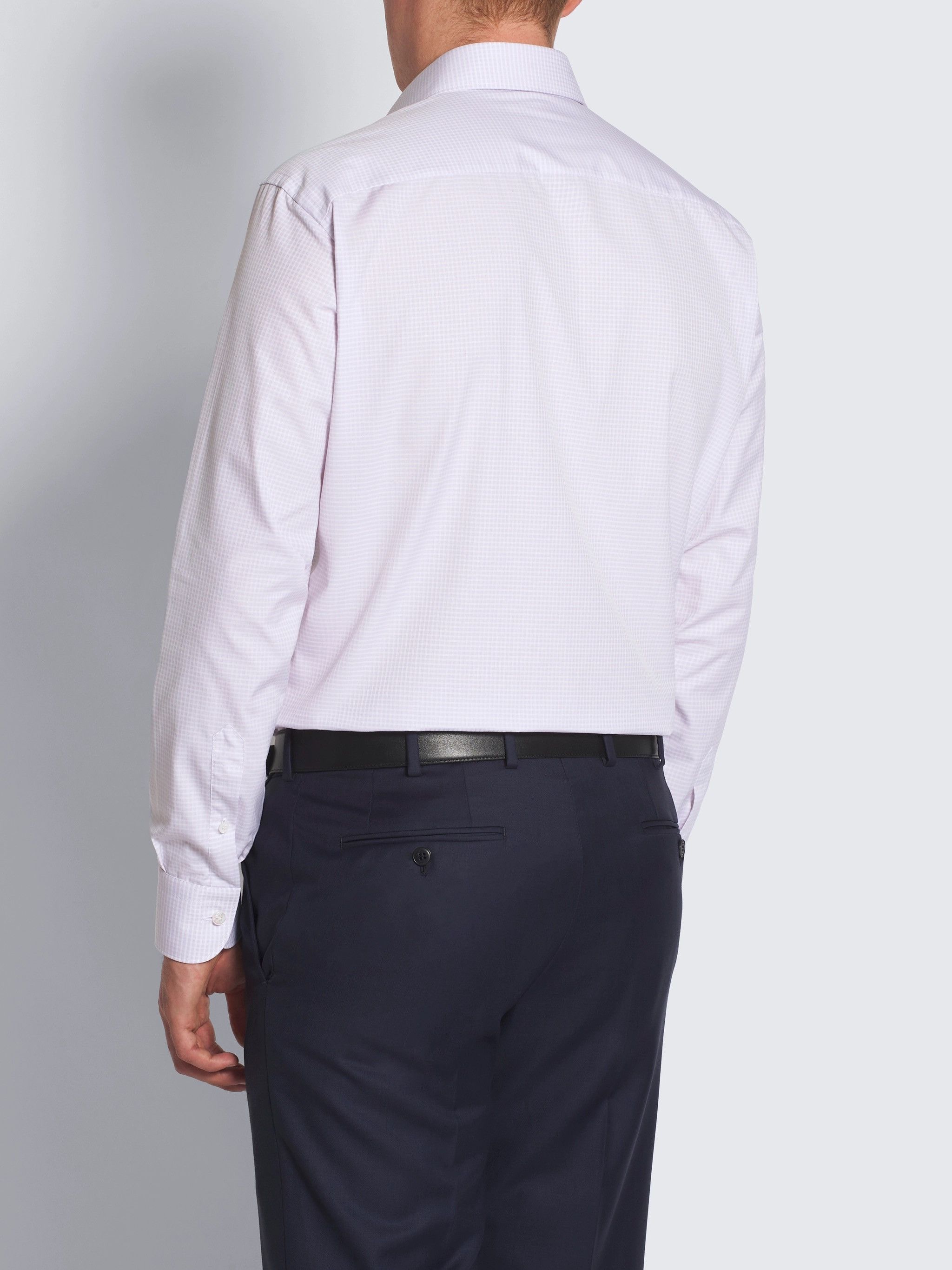 Brioni Brioni Lilac And White Micro-Checked Ventiquattro Size US M / EU 48-50 / 2 - 3 Thumbnail