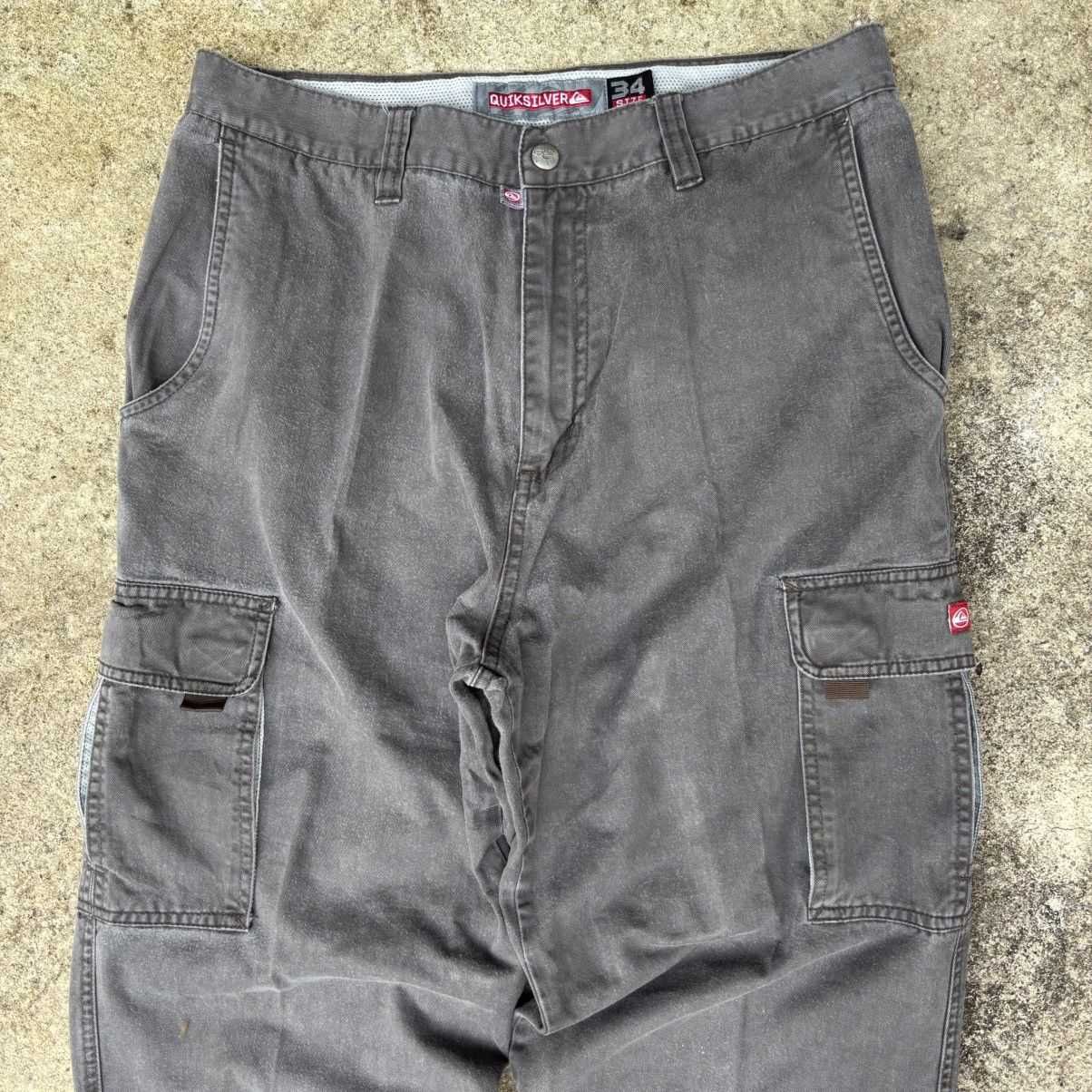 Quiksilver × Vintage Vintage Quiksilver FadeBrown Cargo Pants Size US 34 / EU 50 - 2 Thumbnail