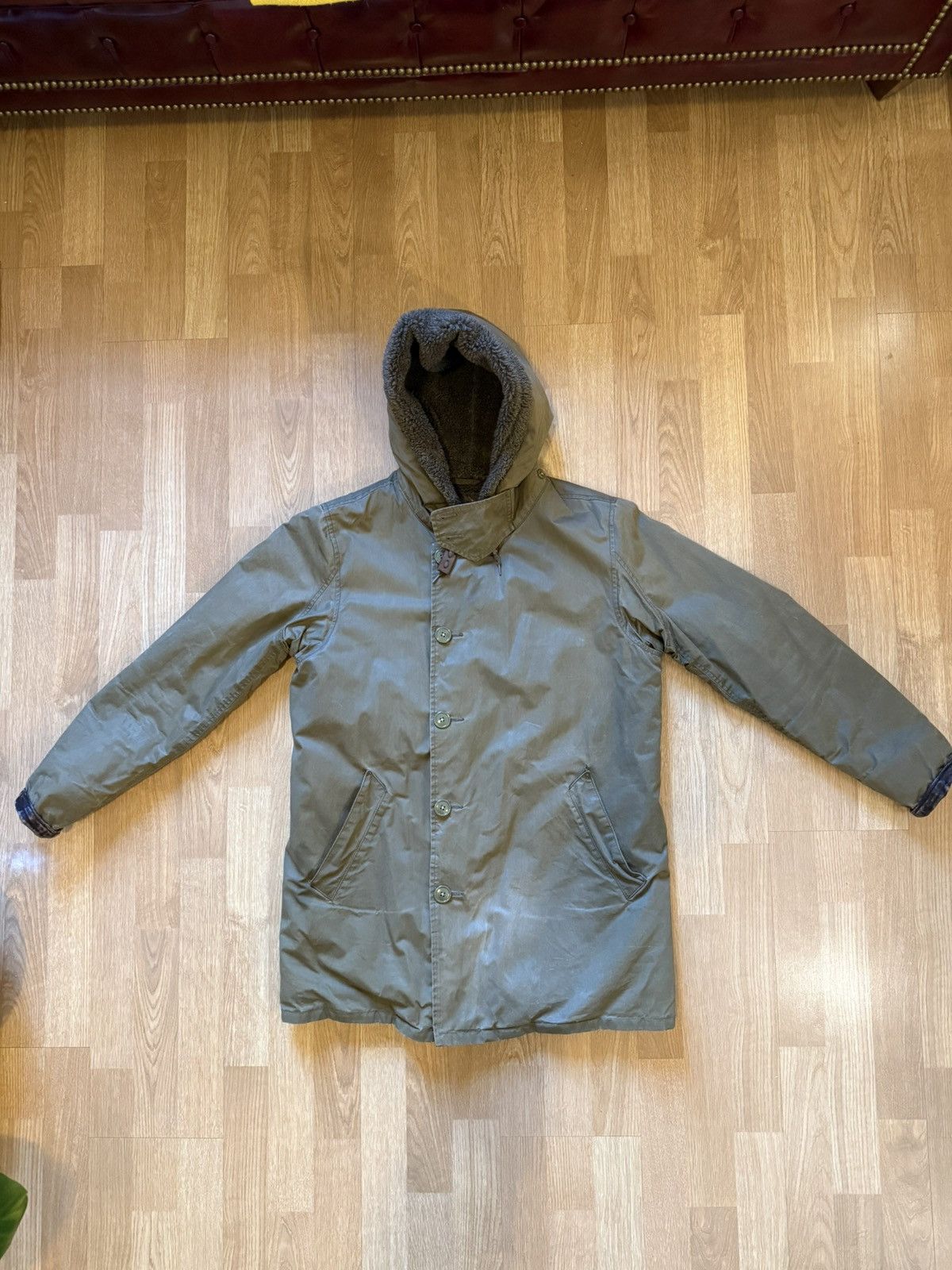J.Crew J. Crew Waxed Canvas Sherpa Parka Size US S / EU 44-46 / 1 - 1 Thumbnail