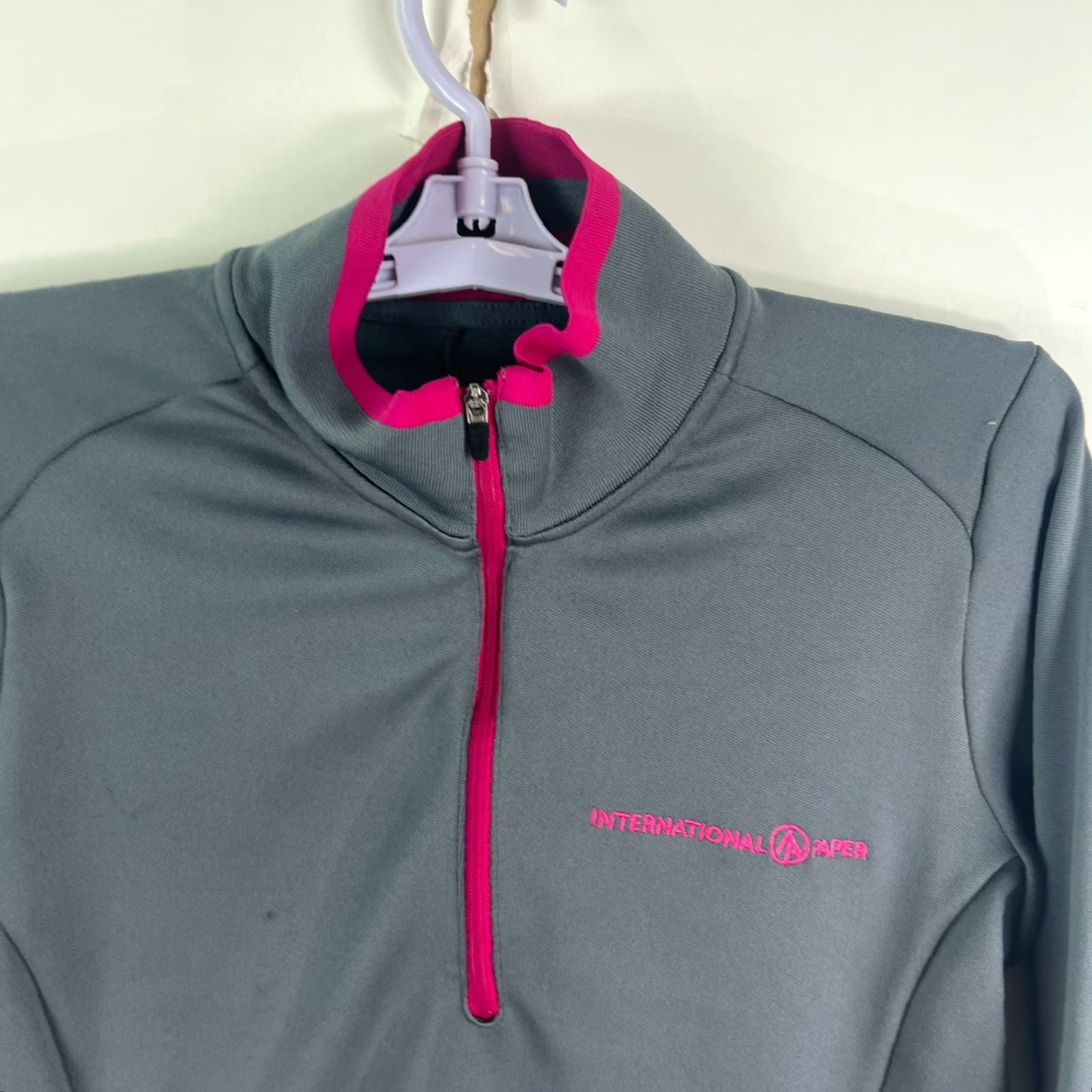 Nike Nike Golf Dri-Fit Sweatshirt Jacket Women's Size M Gray International Paper Logo Size M / US 6-8 / IT 42-44 - 3 Thumbnail