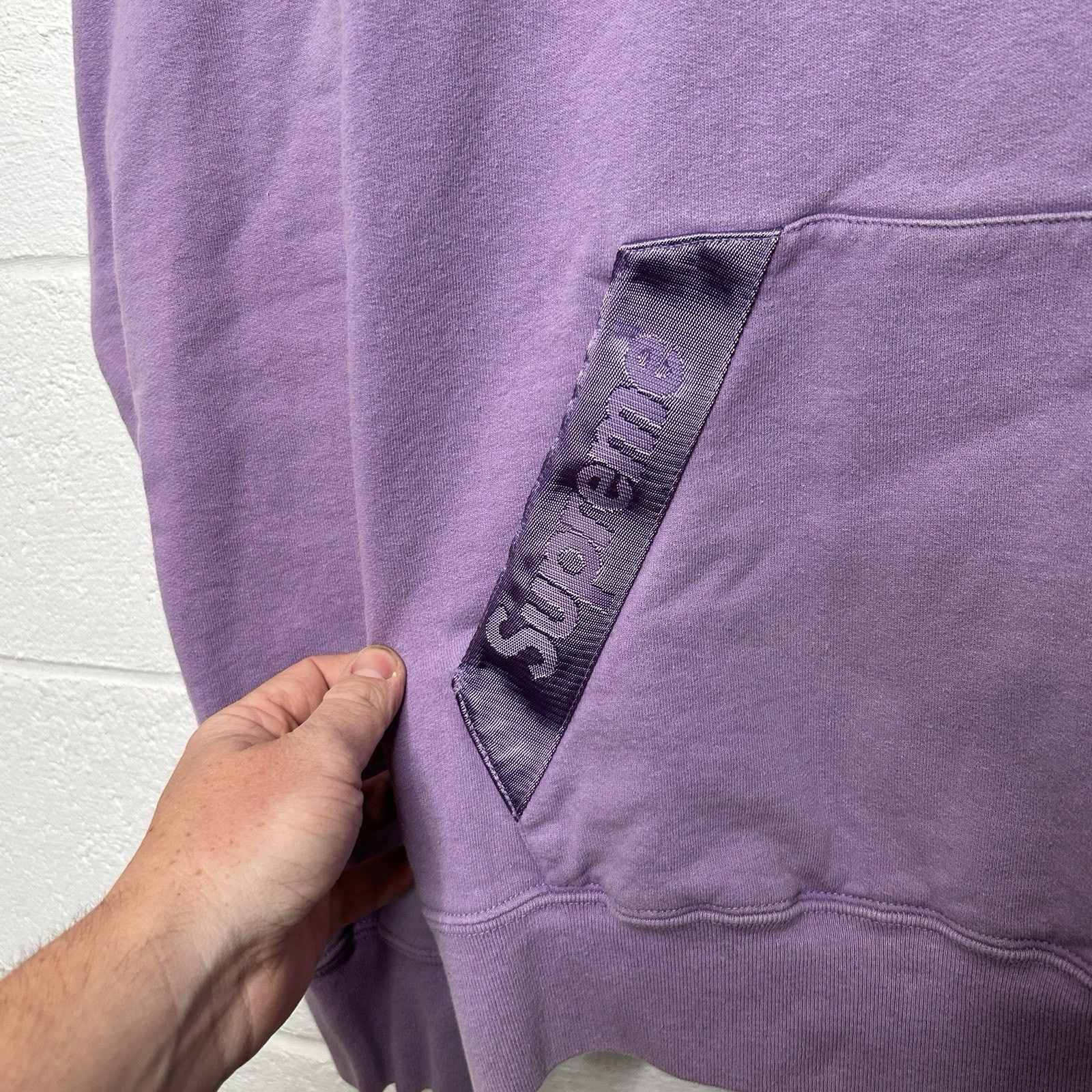 Supreme Supreme Tonal Webbing Trim Pullover Hoodie “Purple” SS20 Size US L / EU 52-54 / 3 - 3 Thumbnail