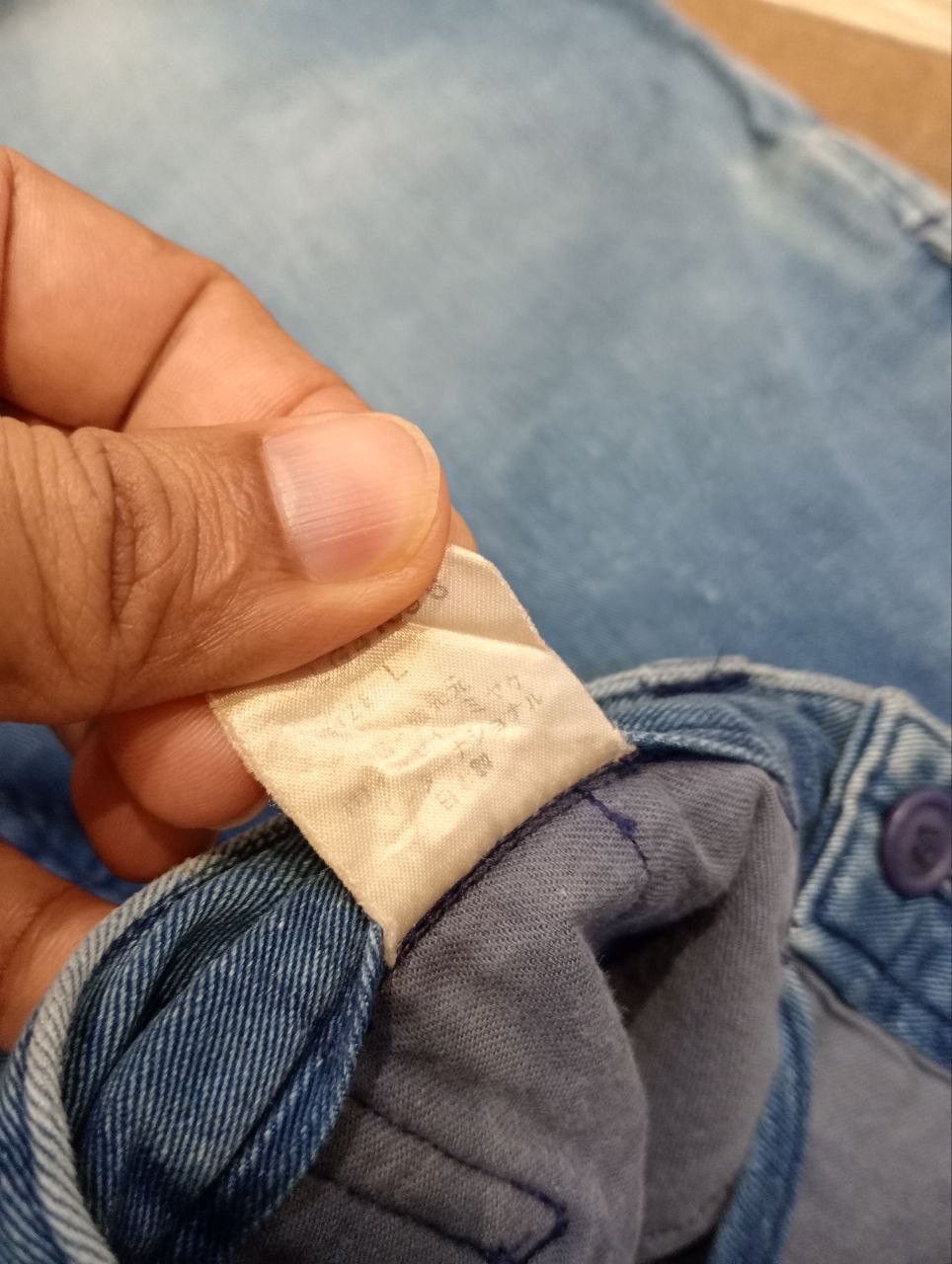 Issey Miyake RARE ISSEY MIYAKE VINTAGE DISTRESSED DENIM TROUSERS PANTS Size US 31 - 11 Thumbnail
