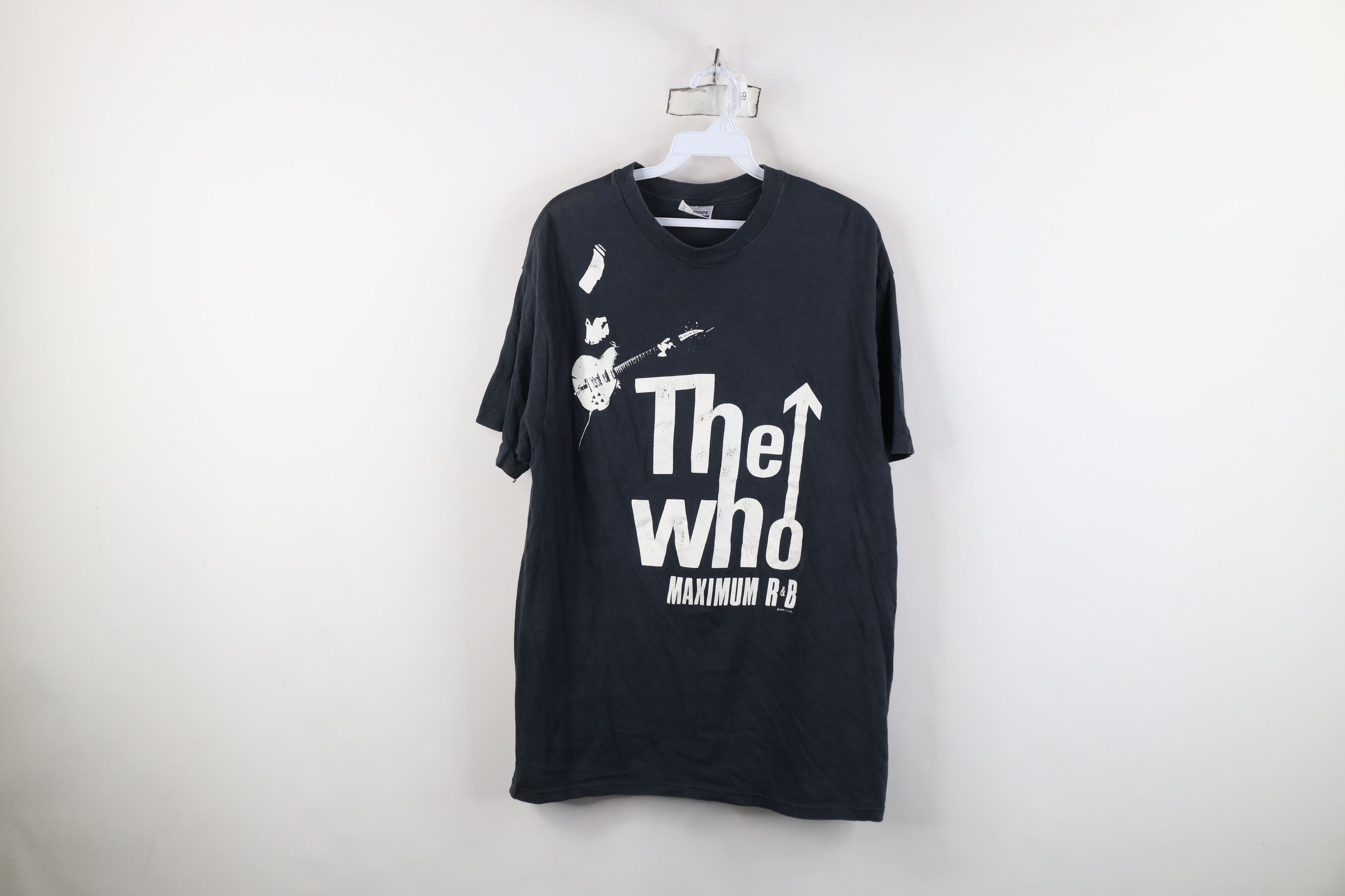 Vintage Vintage 80s Are Alright Tour The Who Band T-Shirt Black USA Size US XL / EU 56 / 4 - 1 Thumbnail