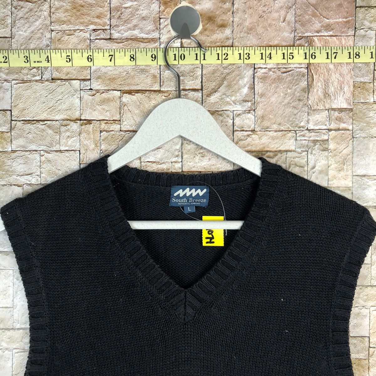 Homespun Knitwear × Japanese Brand South Breece Black Vest Knitwear #A1074 Size M / US 6-8 / IT 42-44 - 4 Thumbnail