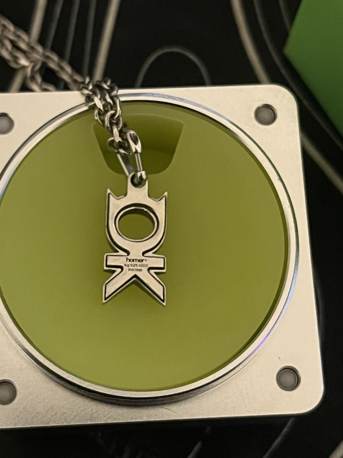 Homer Homer A-ok pendant mini necklace. Size ONE SIZE - 5 Thumbnail