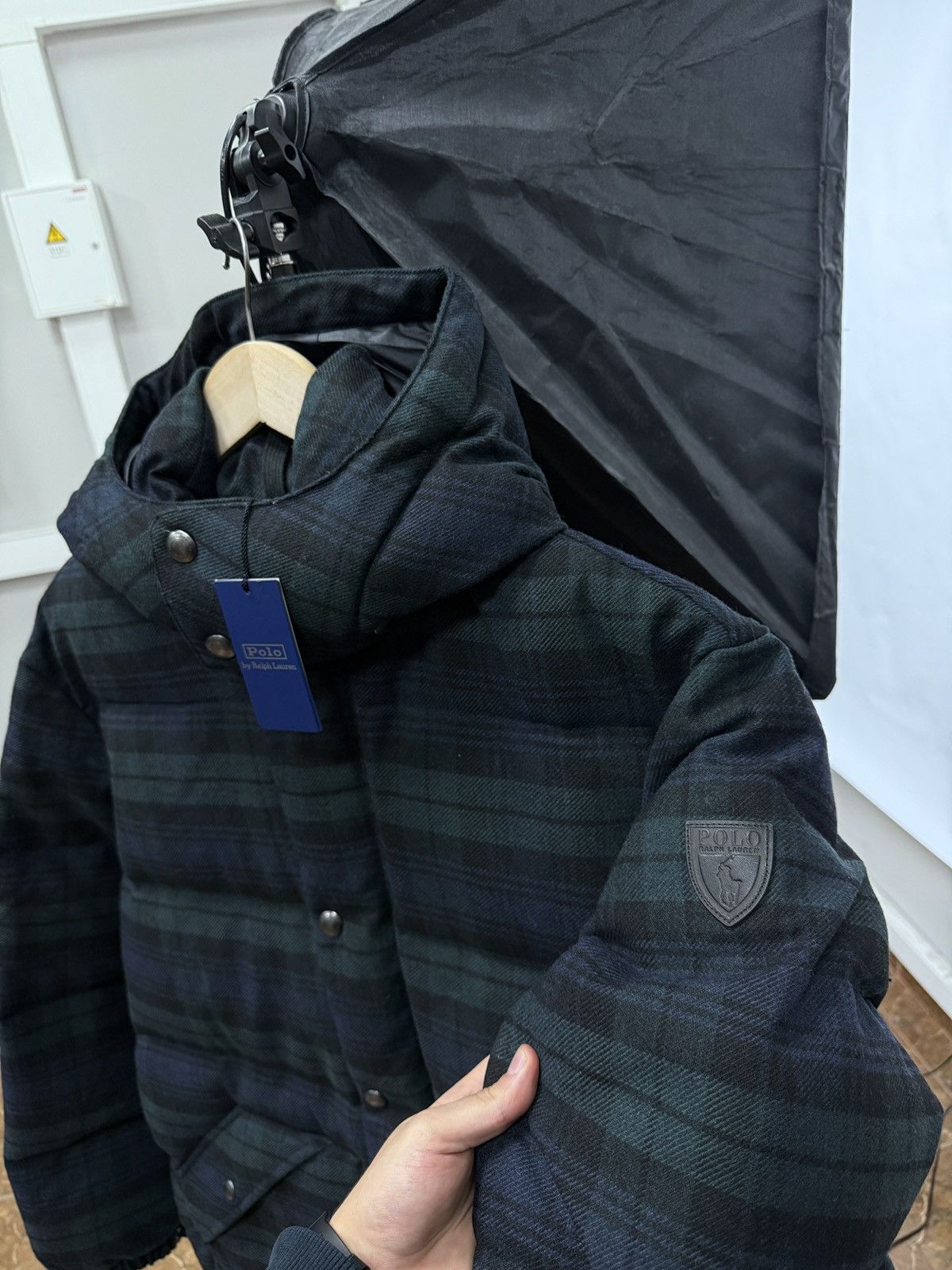 Polo Ralph Lauren 🇺🇸❗️NEW Polo Ralph Lauren Plaid Wool Puffer Down Coat Jacket Size US L / EU 52-54 / 3 - 2 Thumbnail