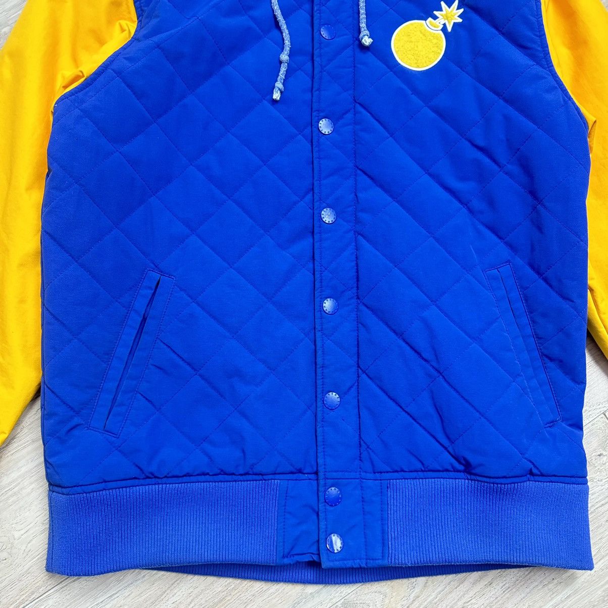 The Hundreds The Hundreds Vintage Hooded Quilted Varsity Bomber Jacket Size US L / EU 52-54 / 3 - 5 Thumbnail