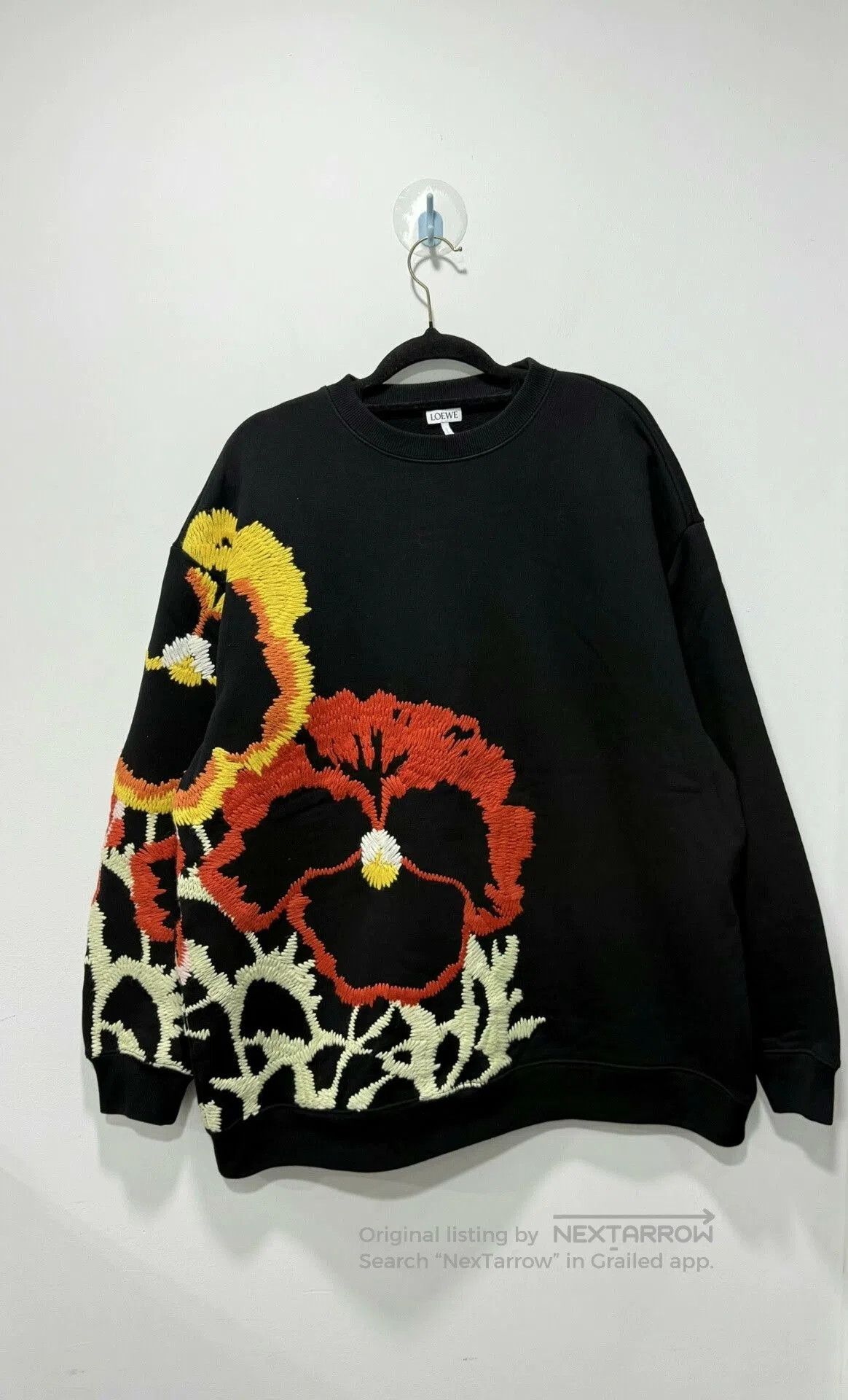 Loewe Loewe Black Floral Embroidered Long. Size XS / US 0-2 / IT 36-38 - 1 Thumbnail