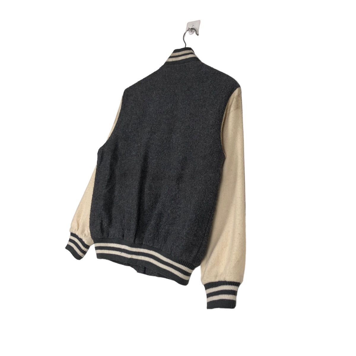 Japanese Brand 🔥Vintage Wool Varsity Jacket Snap Button Big Logo Size US S / EU 44-46 / 1 - 10 Thumbnail