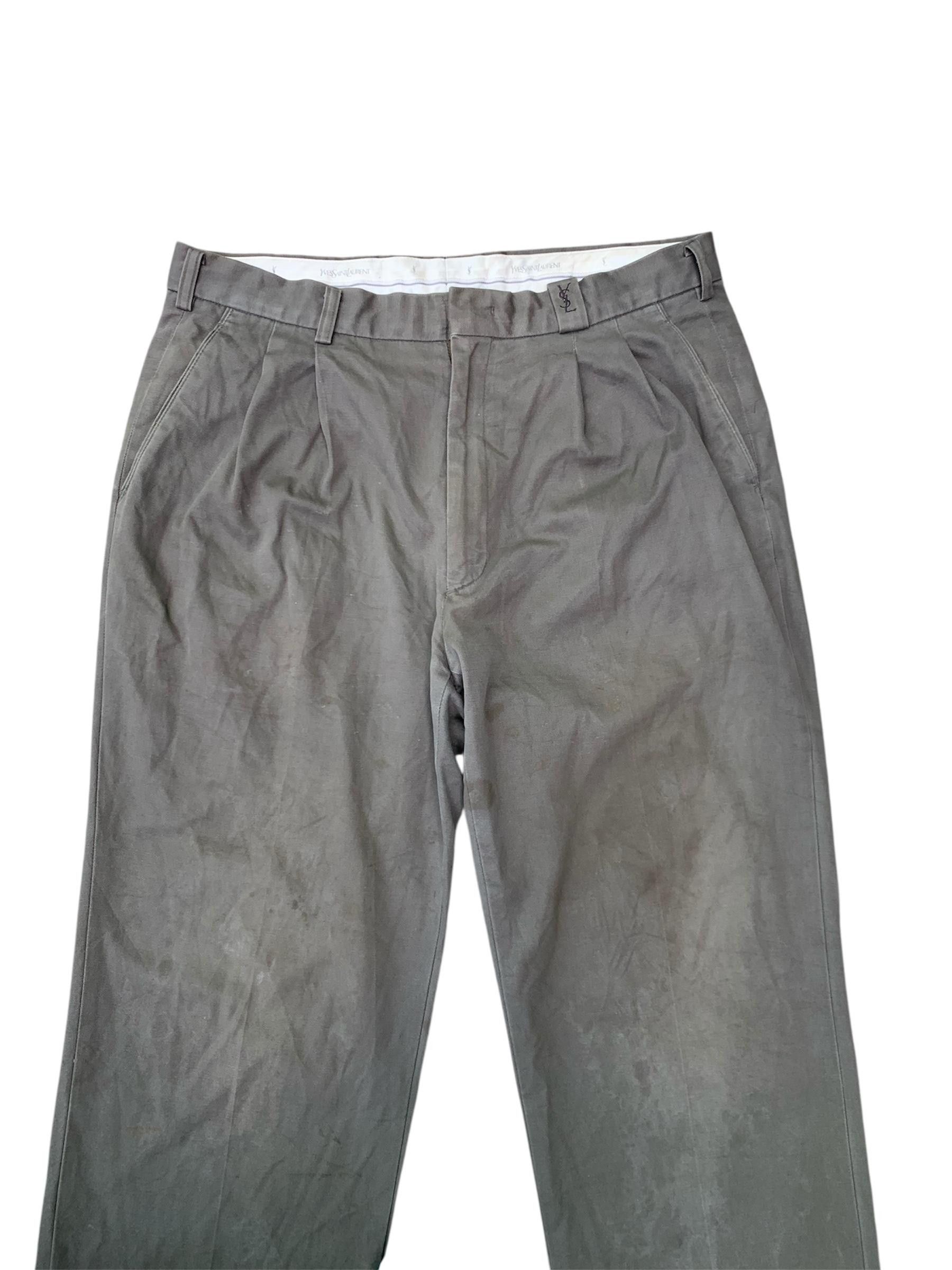 Vintage × Yves Saint Laurent Vintage Yves Saint Laurent Pour Homme Casual pants Size US 34 / EU 50 - 3 Thumbnail