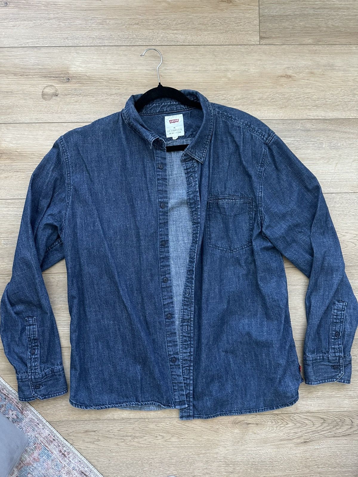 Levi's Levis Denim Shirt %100 Cotton Size XXL In Good Condition Size US XXL / EU 58 / 5 - 1 Thumbnail