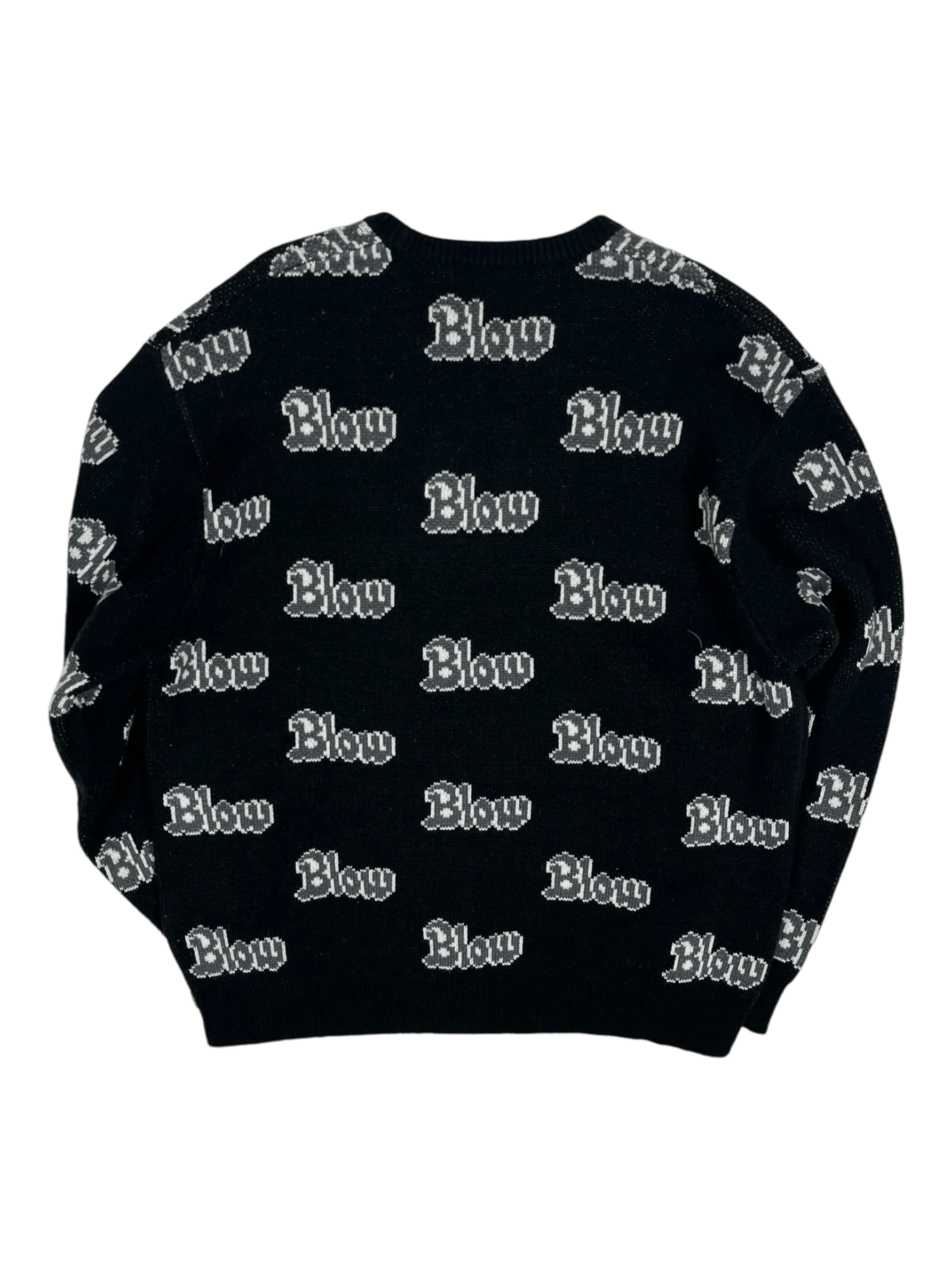 Supreme Supreme FW23 Blow Knit Black Crewneck Size US L / EU 52-54 / 3 - 2 Thumbnail