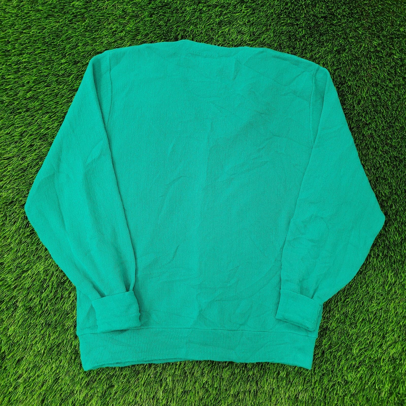Lacoste VTG 70s IZOD Lacoste Cardigan Medium 22x25 Teal