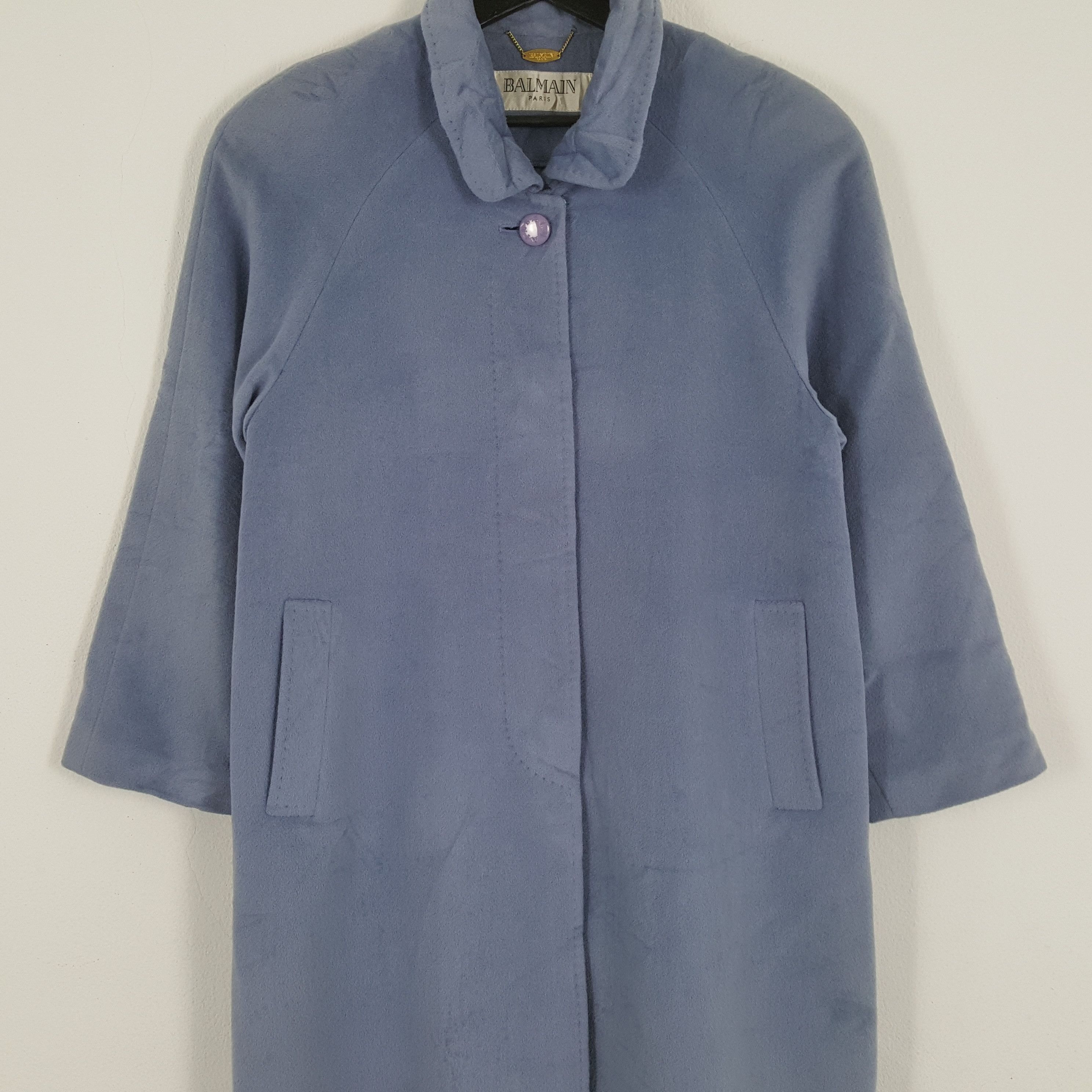 Balmain × Vintage BALMAIN PARIS Winter Fashion Style Long Coat Jacket Size US M / EU 48-50 / 2 - 2 Thumbnail