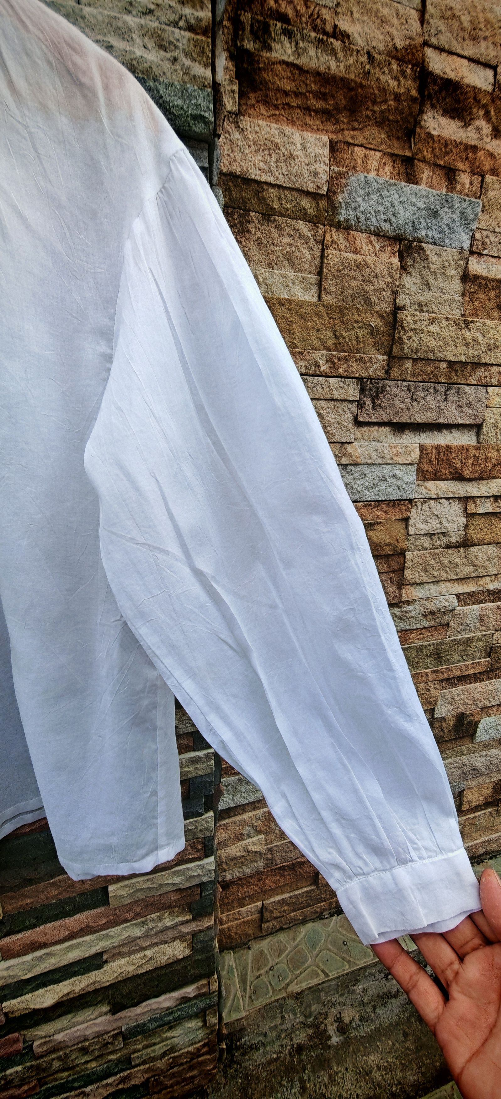 Comme des Garcons Tricot Comme des Garcons oversize white shirt Size S / US 4 / IT 40 - 4 Thumbnail