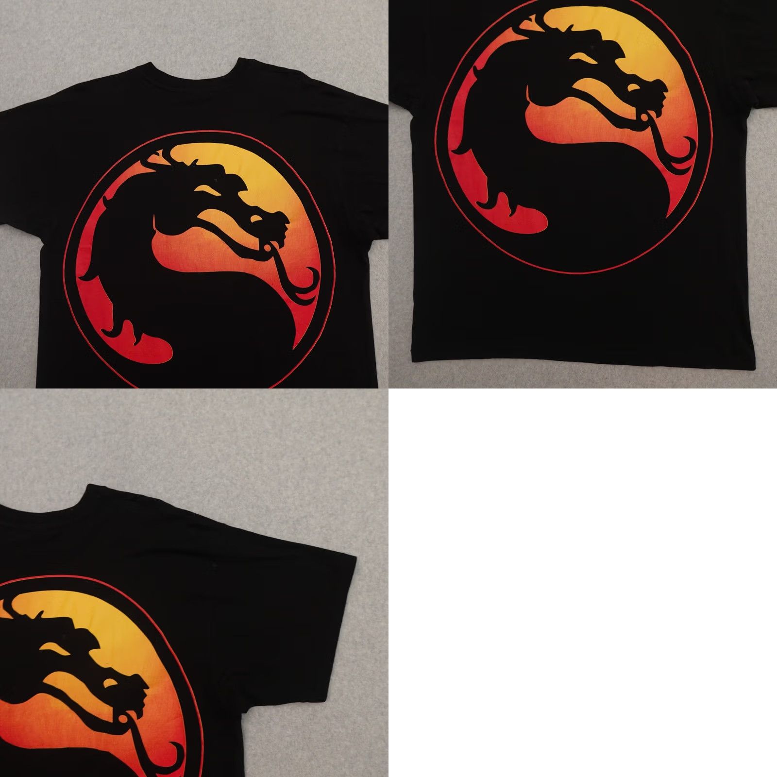 Vintage Mortal Kombat Blood & Thunder T-Shirt Adult XL Black Videogame MK Jumbo Print GORO TSANG MEN XL Size US XL / EU 56 / 4 - 9 Thumbnail