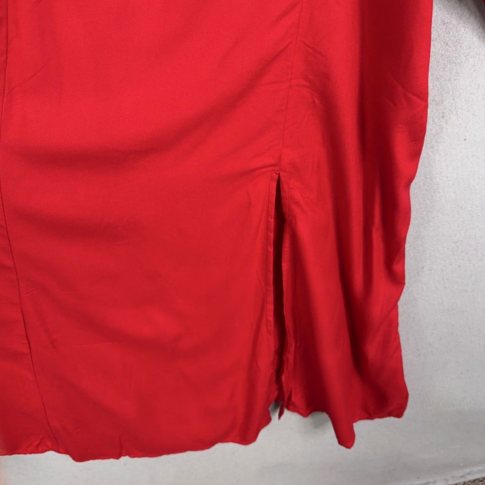 Old Navy Old Navy Dress Womens XXL Petite Red Smocked Square Neck Fit Flare Knee Length Size XXL / US 16-18 / IT 52-54 - 3 Thumbnail
