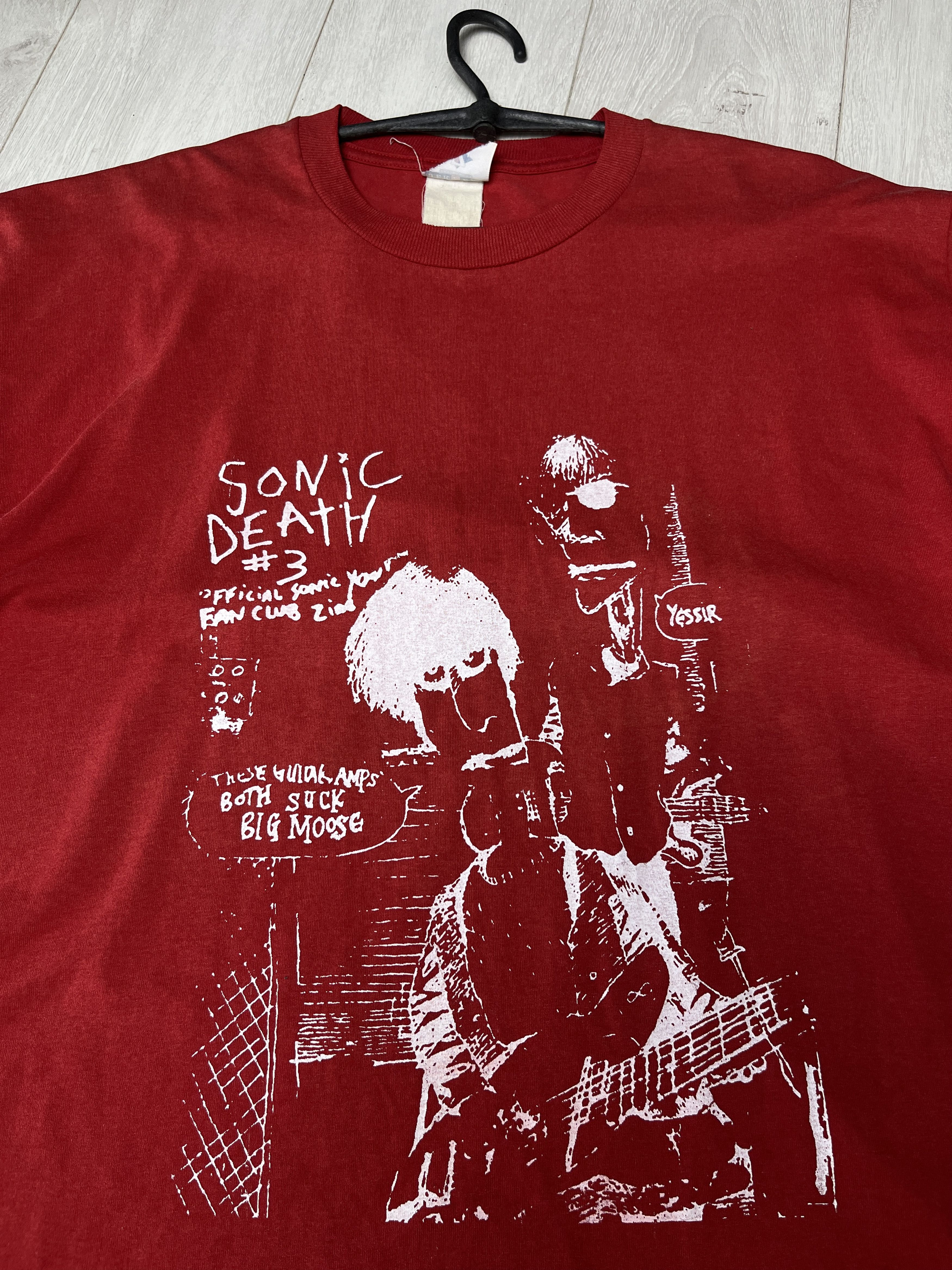 Vintage 1990s VINTAGE SONIC YOUTH "SONIC DEATH 3" JERZEES TEE - 854 Size US XL / EU 56 / 4 - 4 Thumbnail