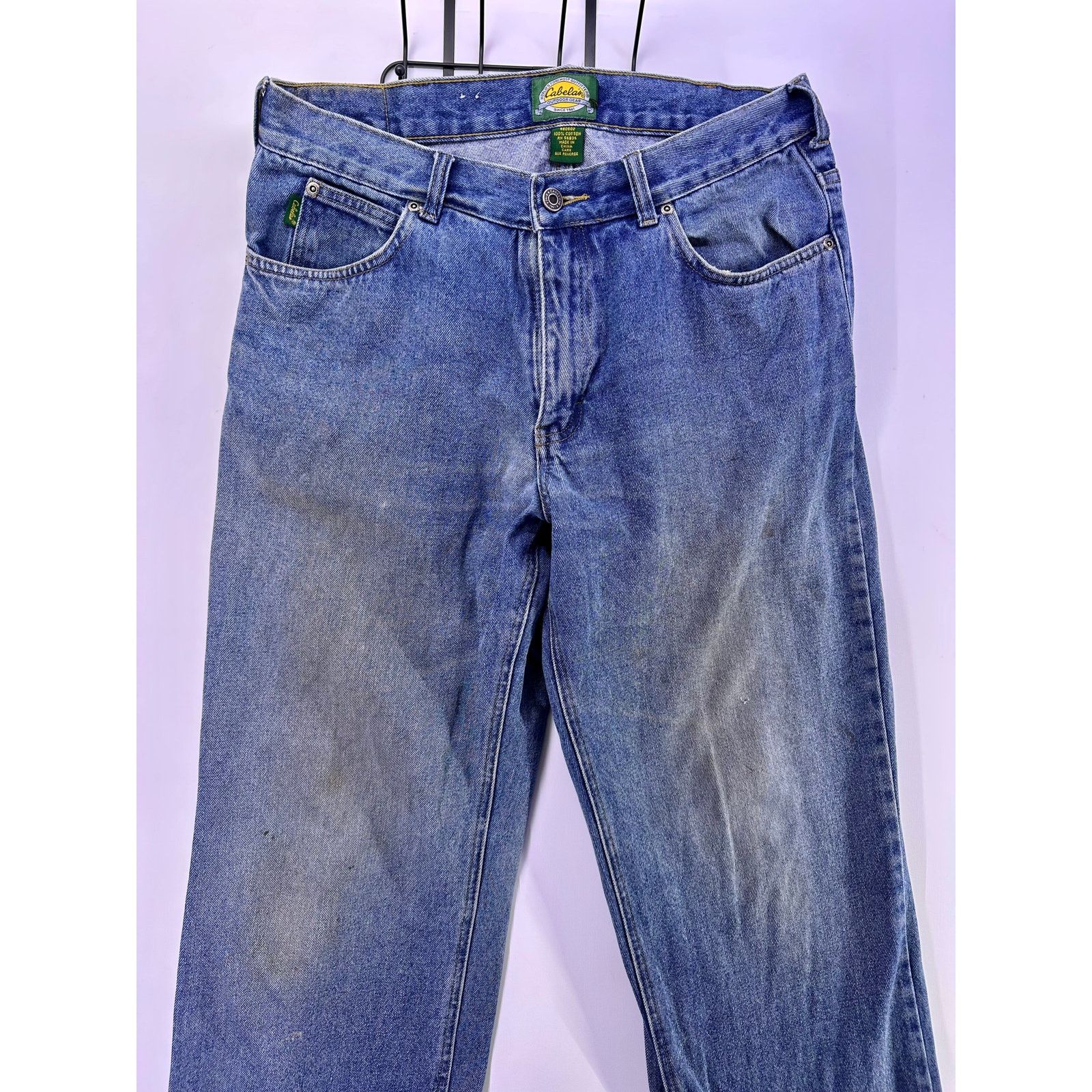 Cabelas Cabelas Blue Thick Work Jeans Size 34 Size US 34 / EU 50 - 3 Thumbnail