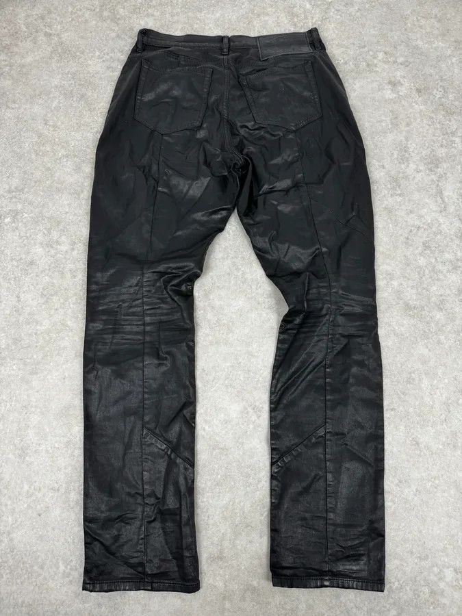 Diesel 2000s Diesel Slim Black Waxed Denim Jeans Size US 30 / EU 46 - 5 Thumbnail